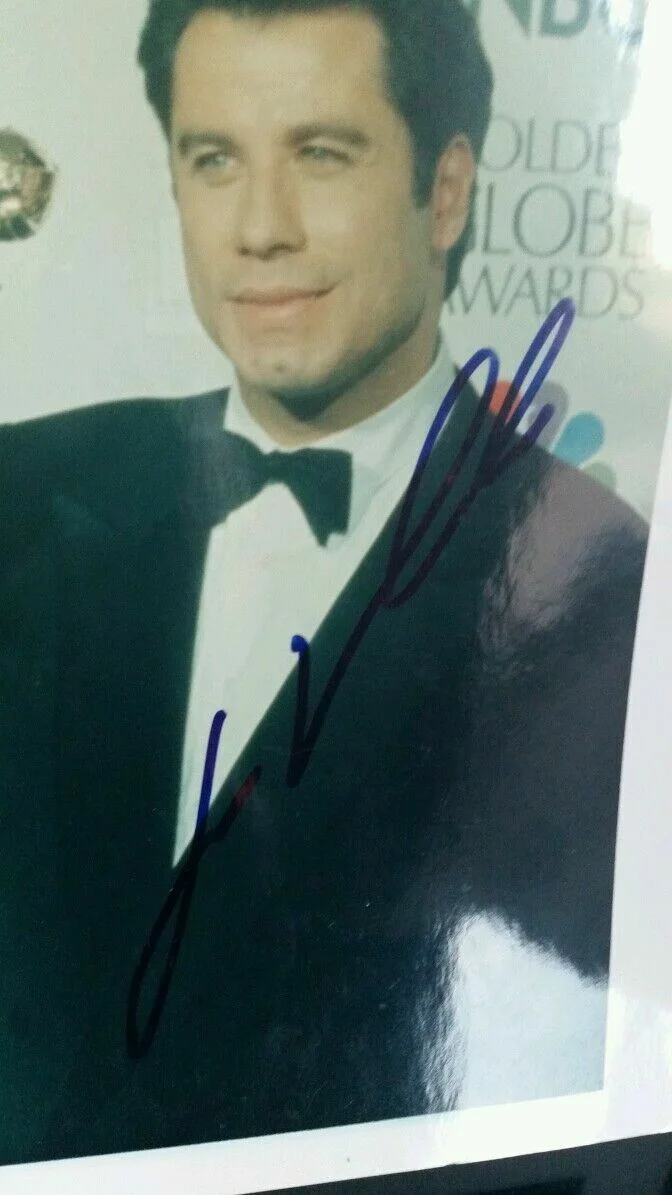 JOHN TRAVOLTA GOLDEN GLOBES SIGNED AUTHENTIC 8X10 PHOTO, image 3