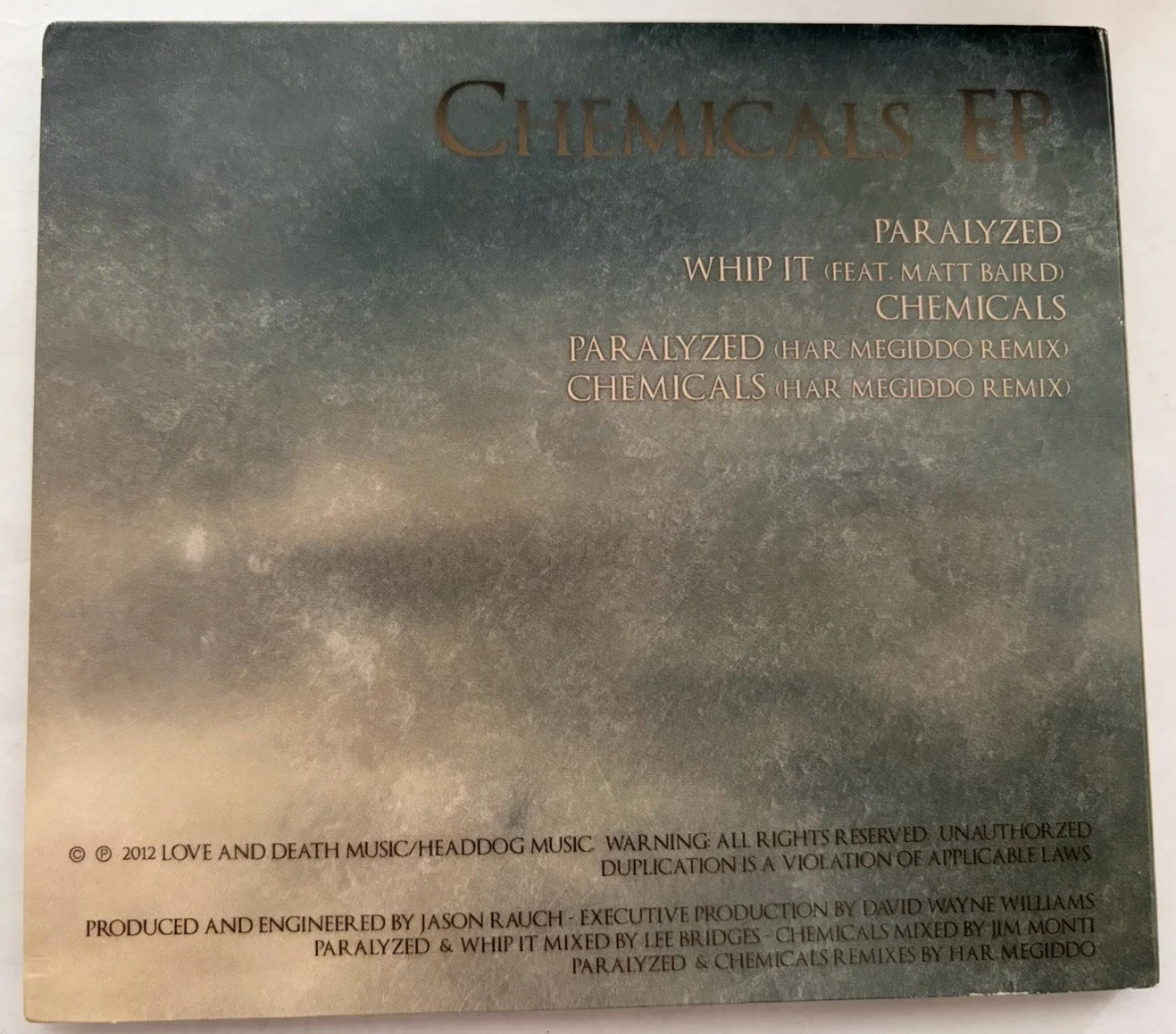Love And Death Chemicals EP CD 2012 Signed Autographed Brian Head Welch VG Rare!, image 2