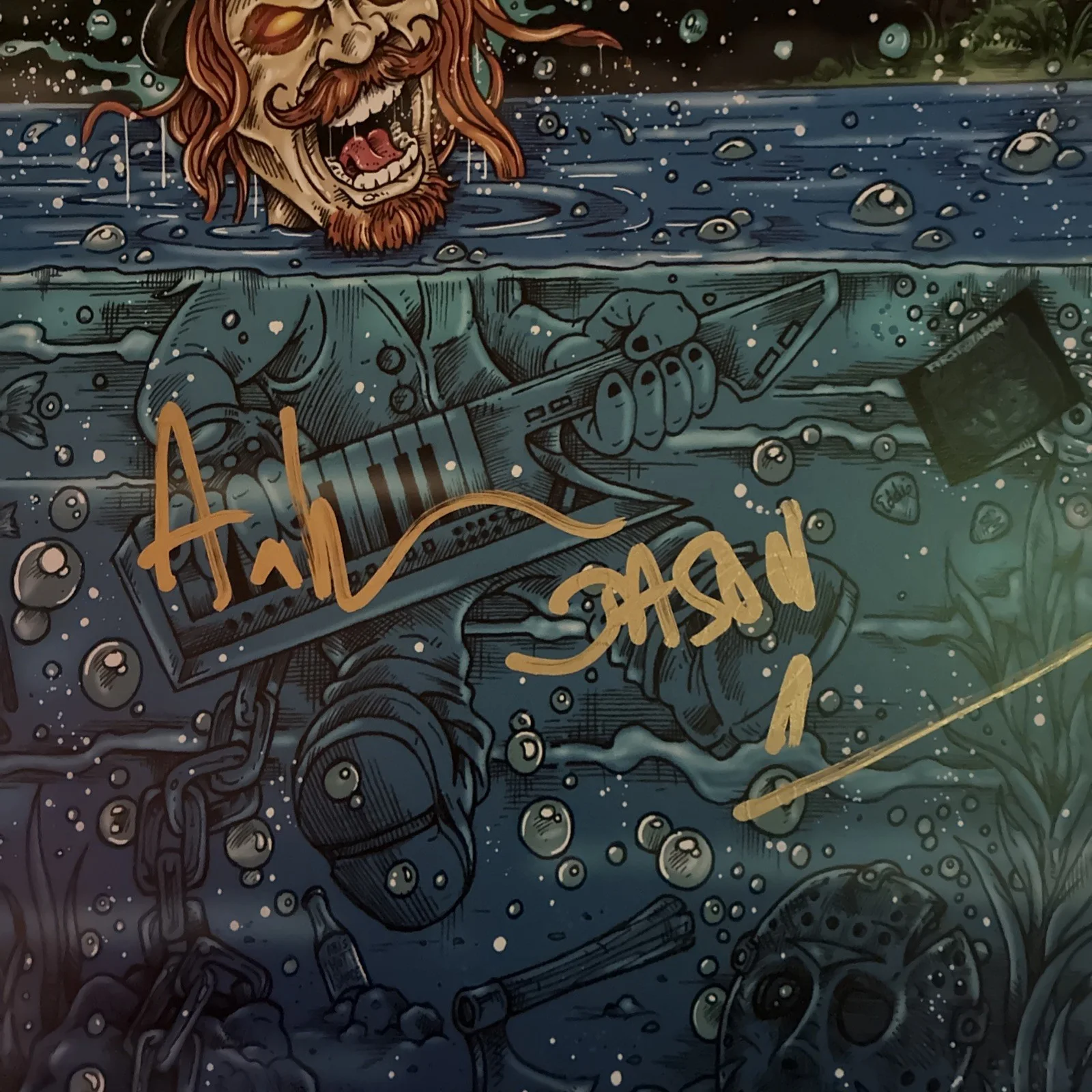 Artist Signed 21/25 Ari Lehman Signed 1st Jason Voorhees Prime Time Cert Rare, изображение 2