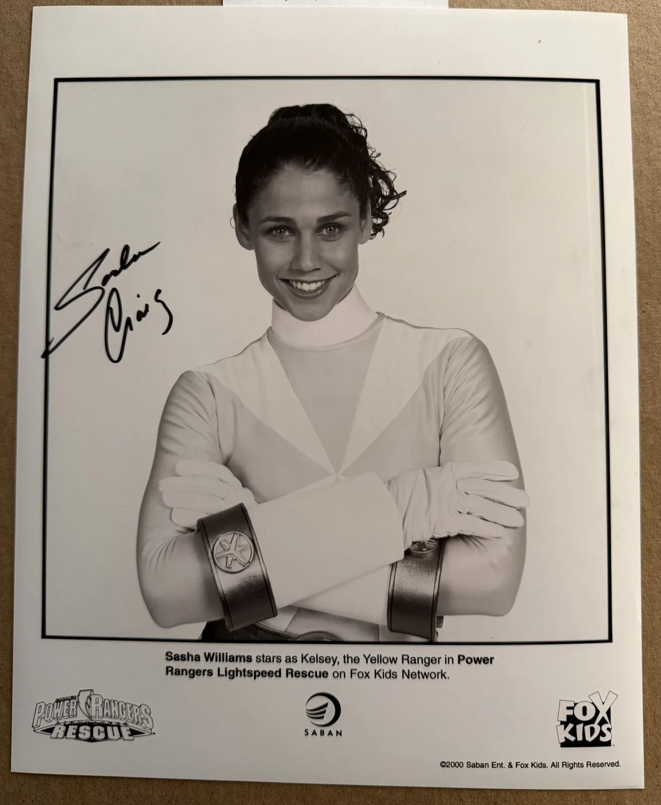 JASON FAUNT — Power Rangers Lightspeed Rescue signed 8x10 set of 3 Red, Yellow and Pink, изображение 4