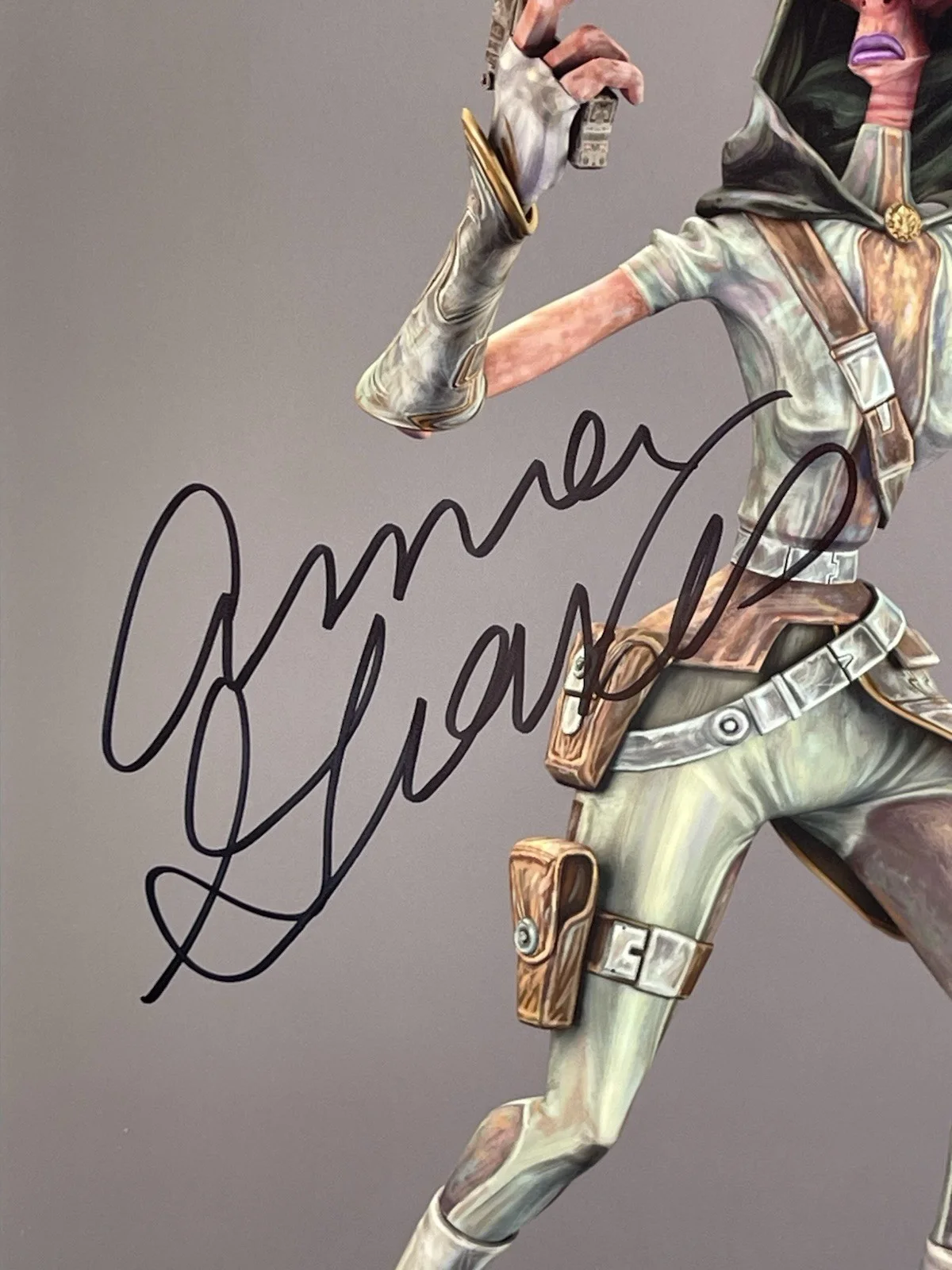 Anna Graves — Anna Graves Signed 8X10 Photo STAR WARS Clone Wars Rumi Paramita Offical Pix SWC, изображение 2