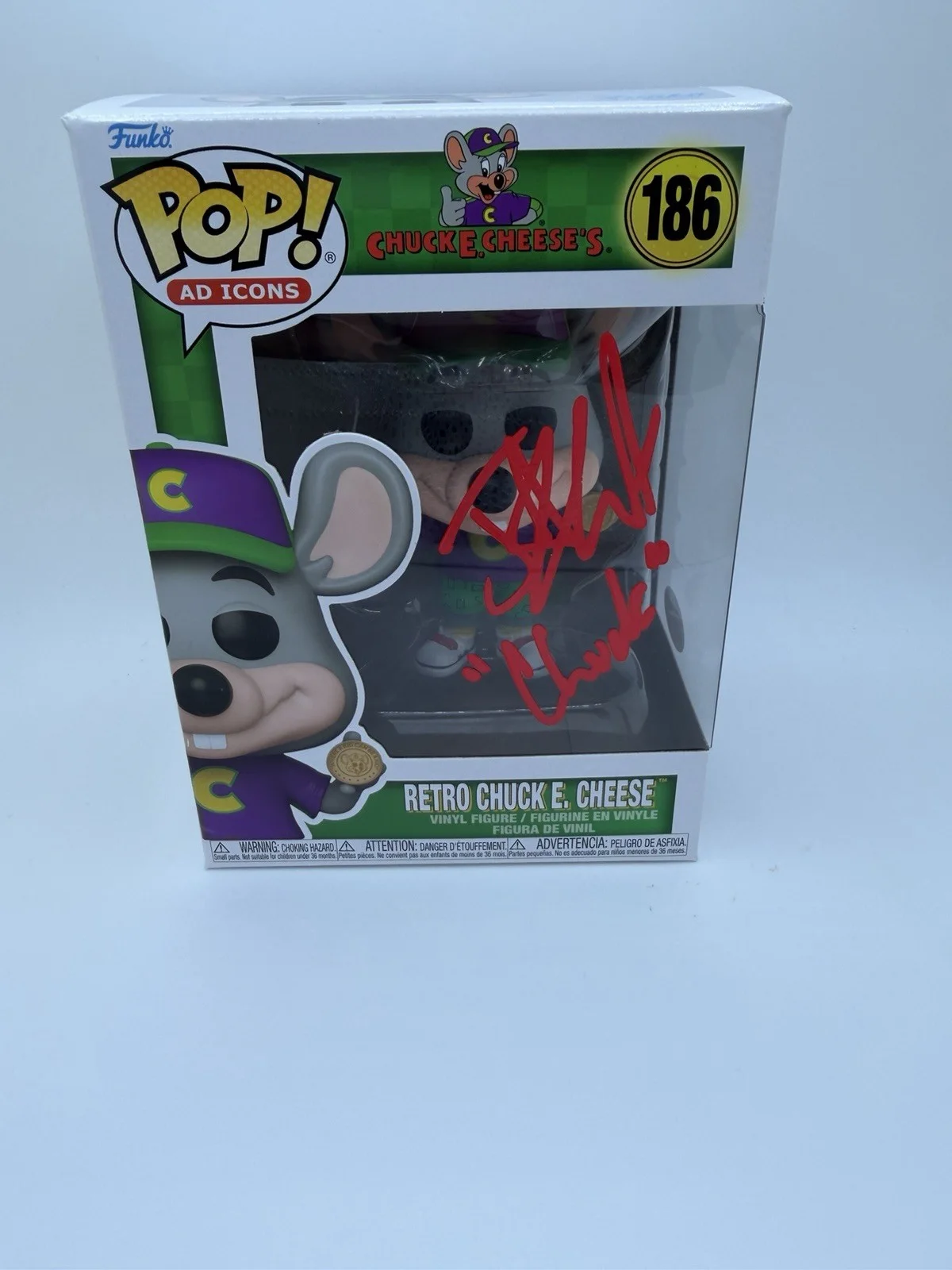 JARET REDDICK SIGNED ‘CHUCK E. CHEESE’ FUNKO POP *BOWLING FOR SOUP* JSA COA WS, image 2