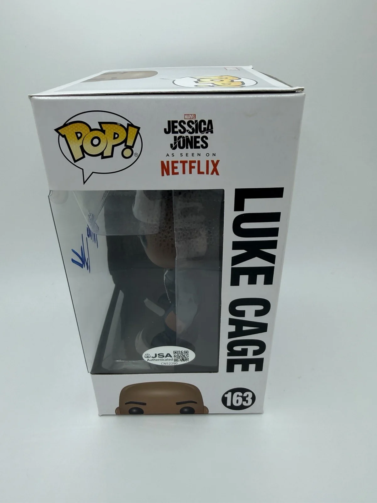 MIKE COLTER SIGNED LUKE CAGE FUNKO POP ‘JESSICA JONES’ MARVEL JSA COA WS, image 3