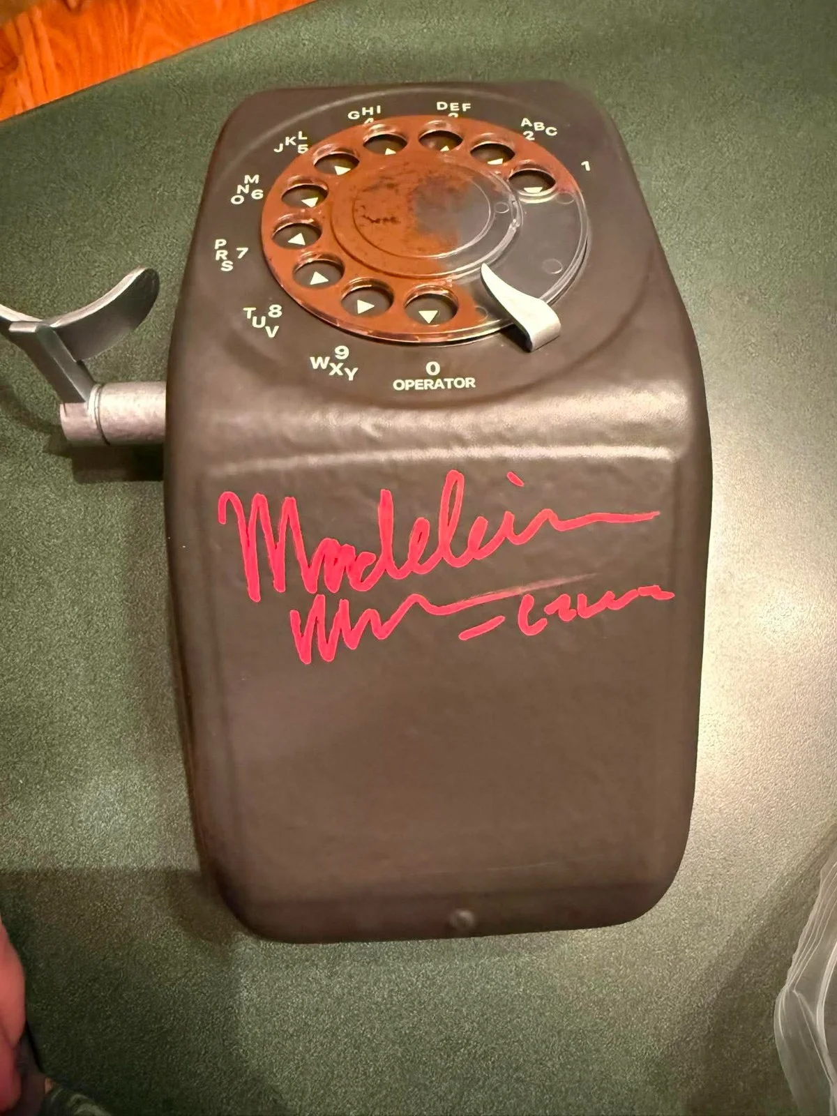 Madeleine McGraw — Madeleine McGraw Autographed AMC Rotary Phone Popcorn - The Black Phone 2 JSA