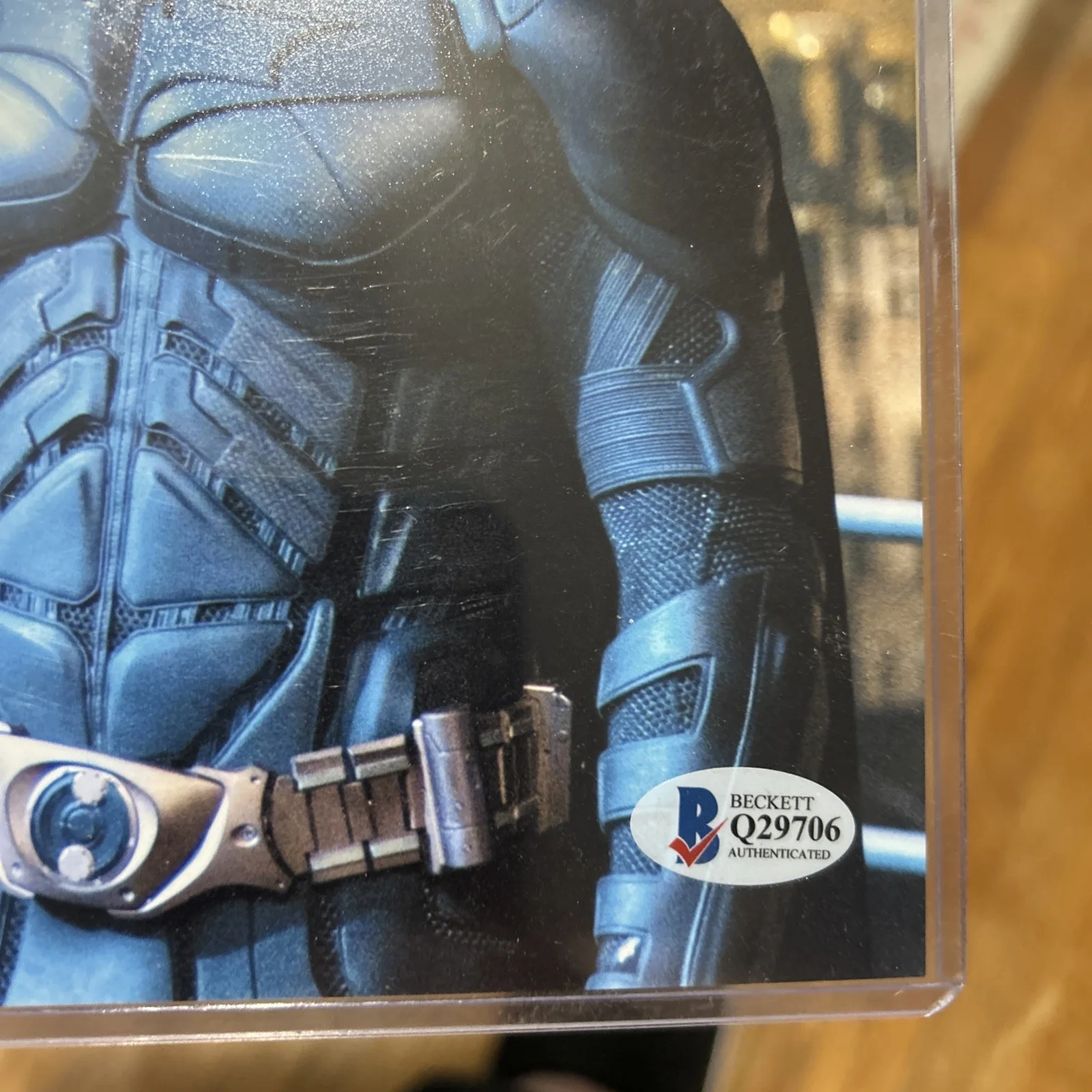 Christian Bale — Christian Bale Signed Batman Dark Knight 8x10 Photo Autograph Beckett, изображение 2