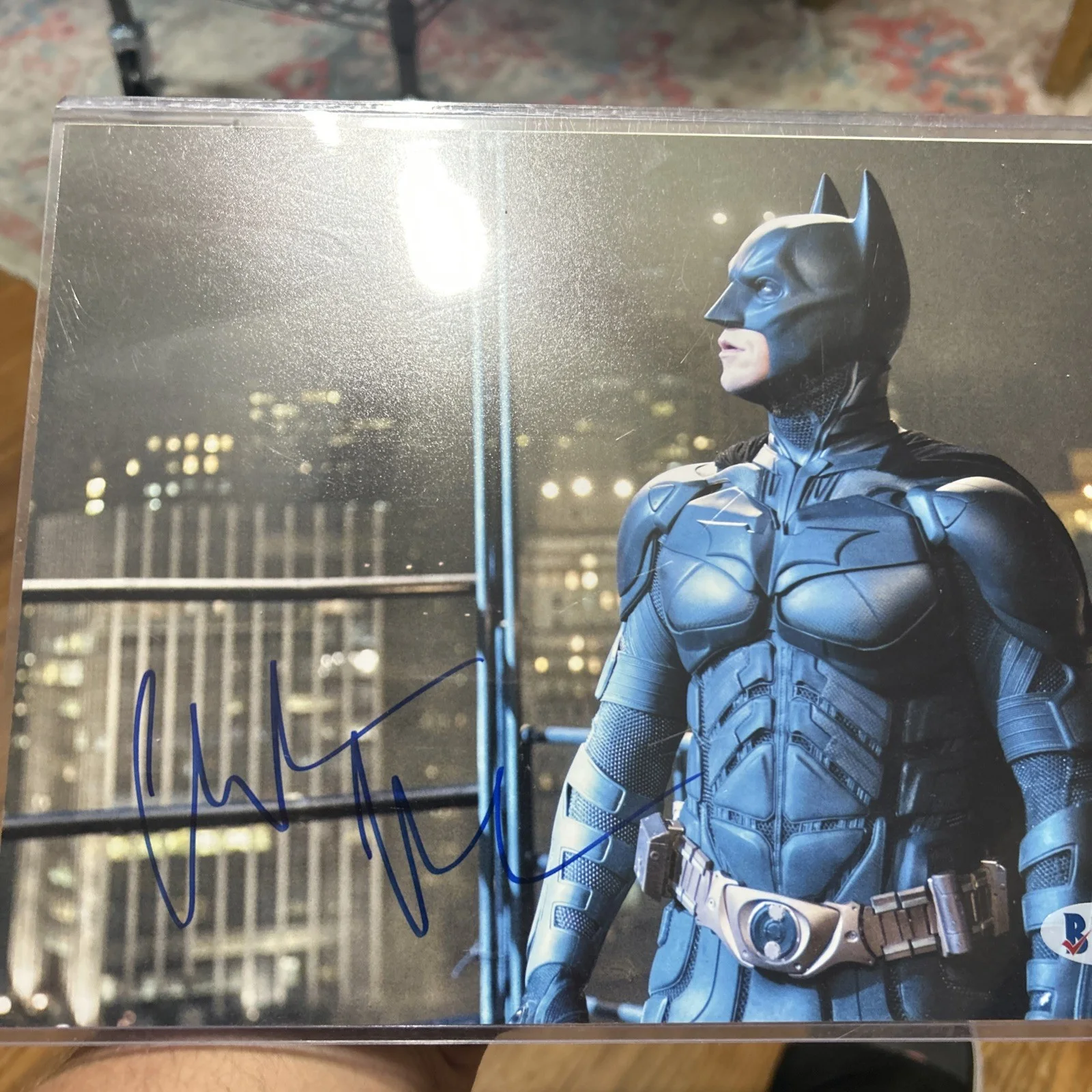 Christian Bale — Christian Bale Signed Batman Dark Knight 8x10 Photo Autograph Beckett, изображение 4
