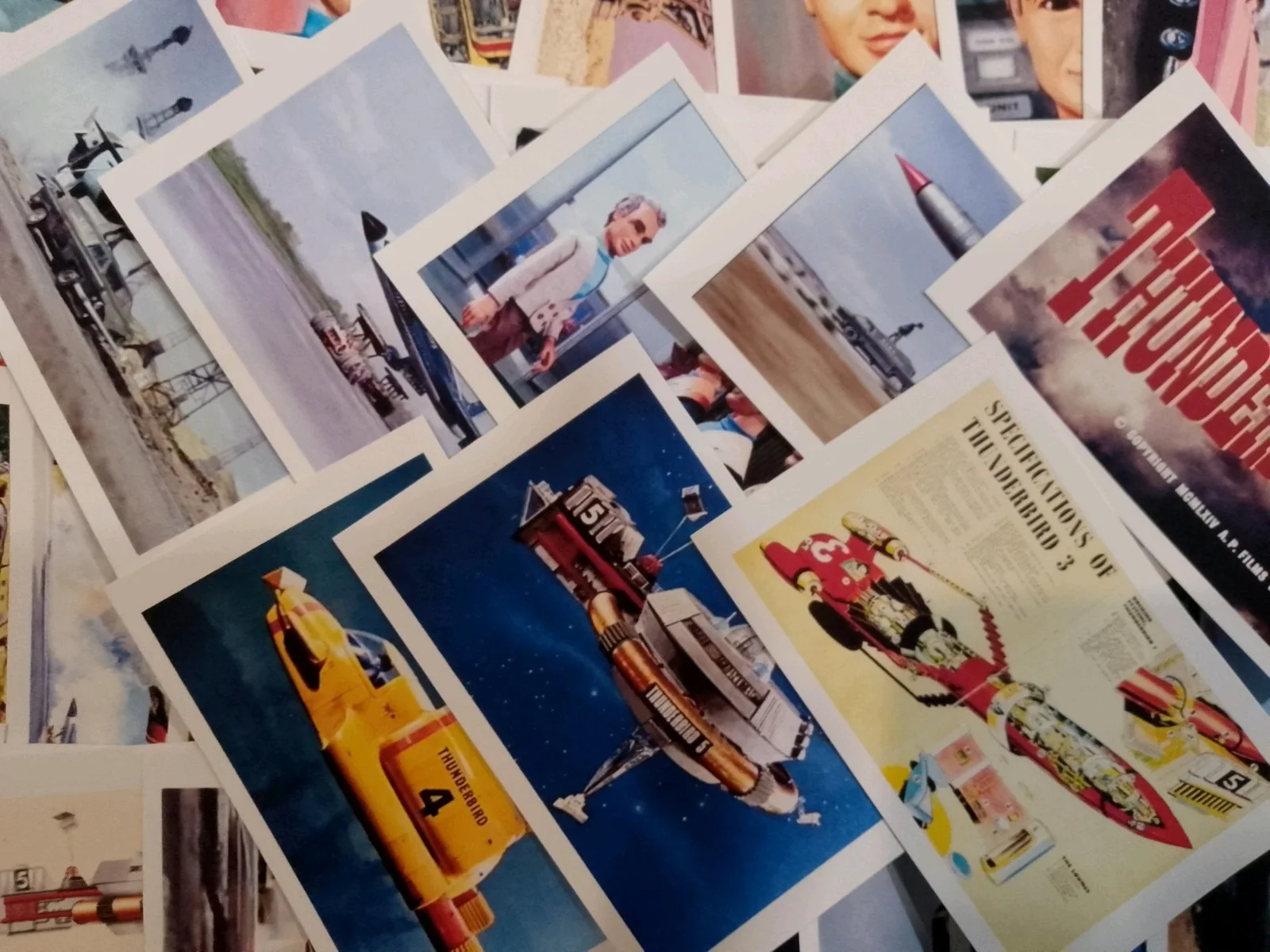 Thunderbirds 1966. 8 Unofficial Lobbymarkers & 48 Mini Cards + 2 Boxes. New., изображение 2