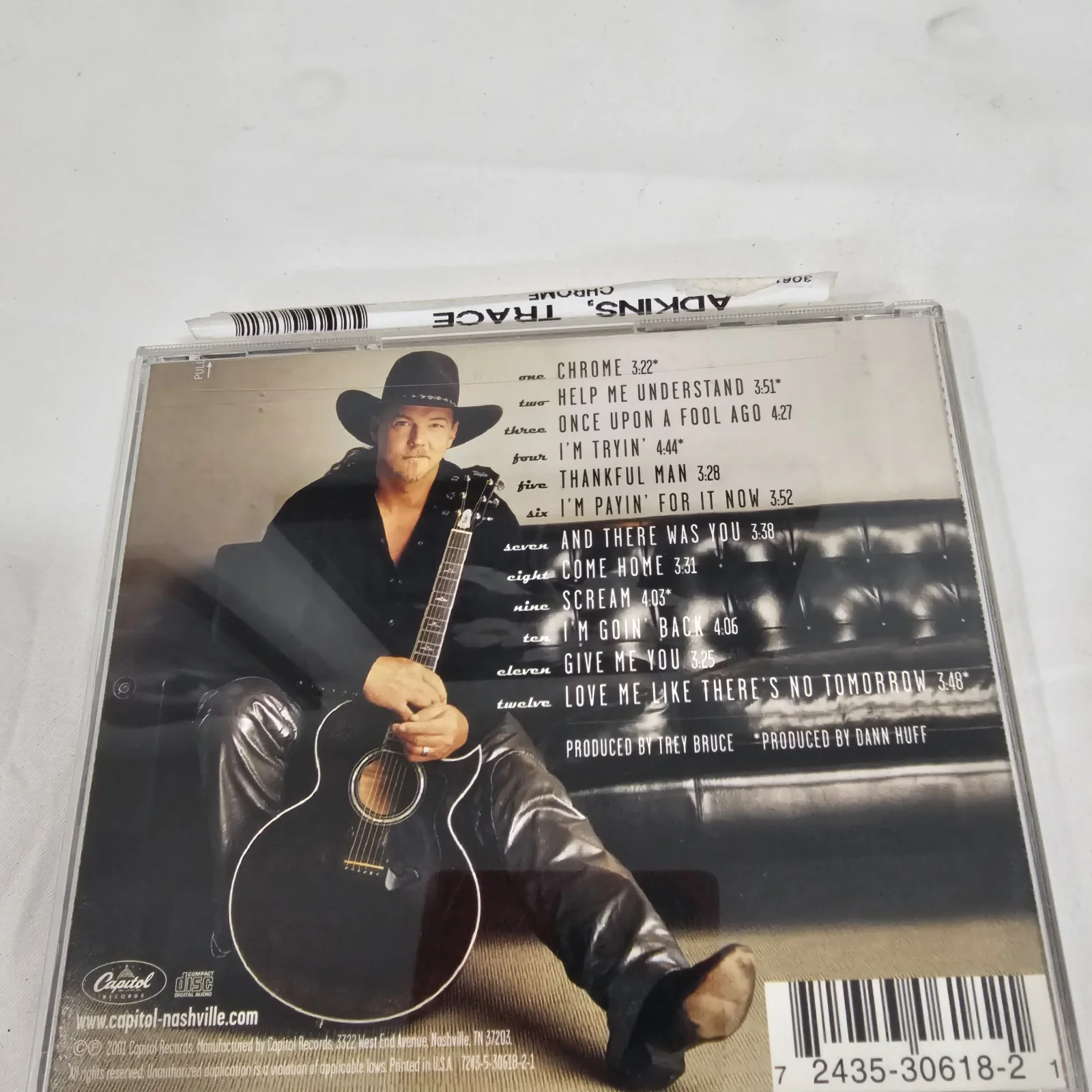 Trace Adkins Signed Cd "Chrome", image 2