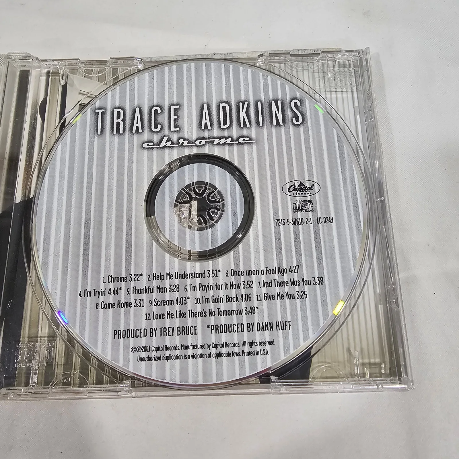 Trace Adkins Signed Cd "Chrome", image 3