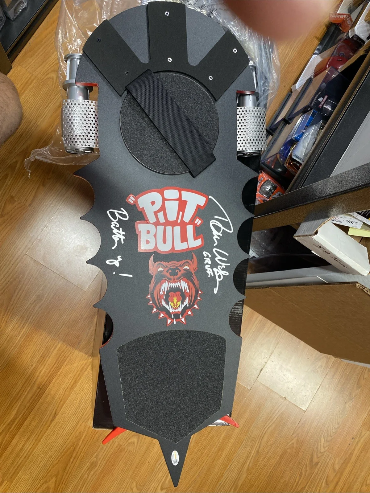 Tom Wilson — Pitbull Hoverboard Autographed Tom Wilson Back to the Future BIFF JSA WIT BTTF, image 5