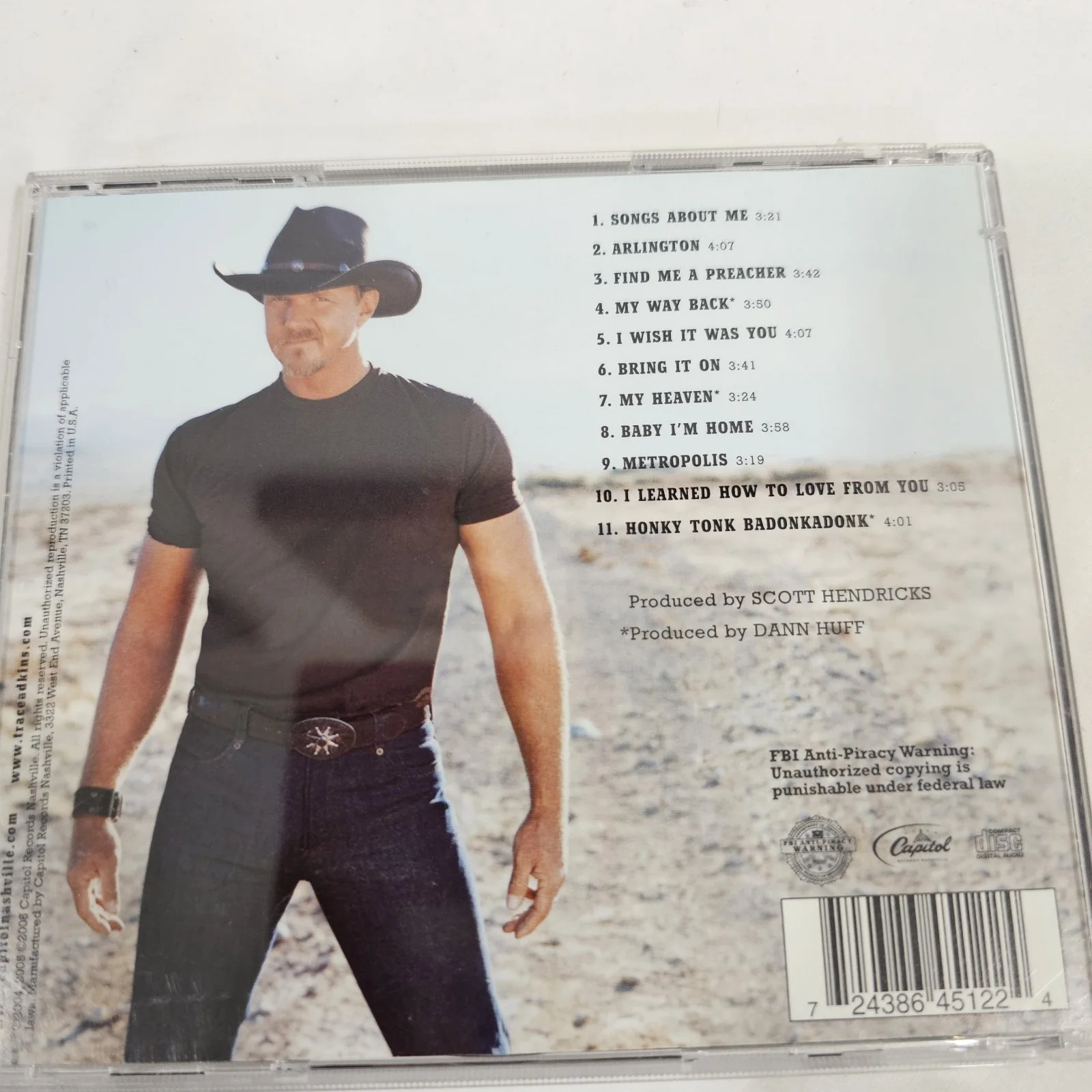 Trace Adkins Signed Cd "Songs About Me", image 2