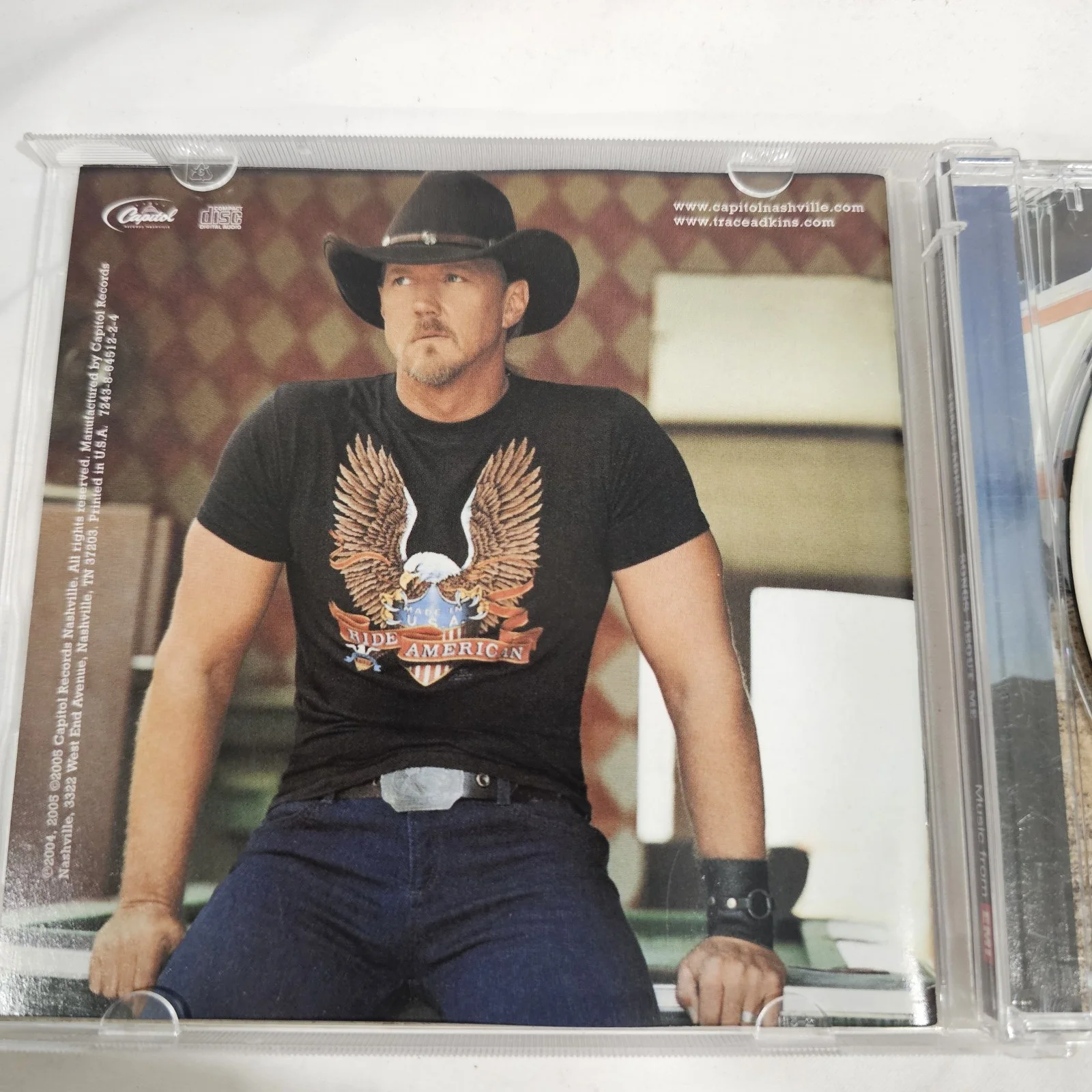 Trace Adkins Signed Cd "Songs About Me", image 4