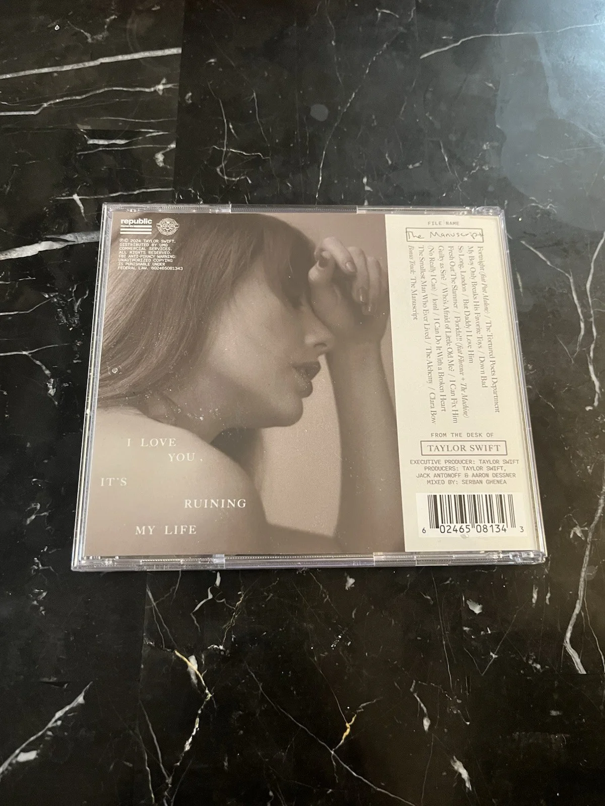 Taylor Swift - The Tortured Poets Department CD + Hand Signed Photo, image 2