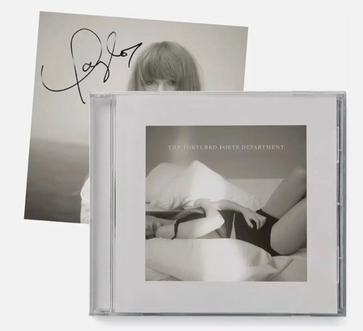Taylor Swift - The Tortured Poets Department CD + Hand Signed Photo, image 3
