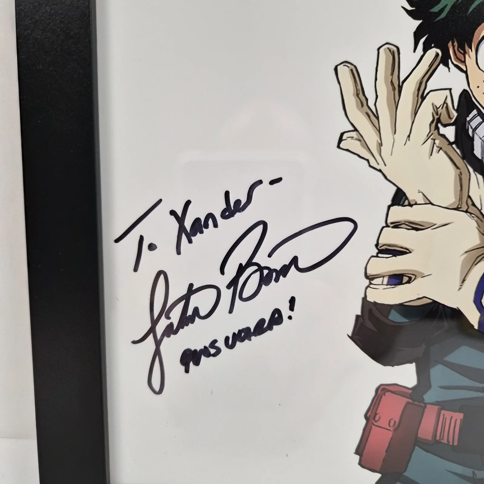 Justin Briner Signed My Hero Academia Deku 8x10 Photo JSA Plus Ultra Inscribed, изображение 2