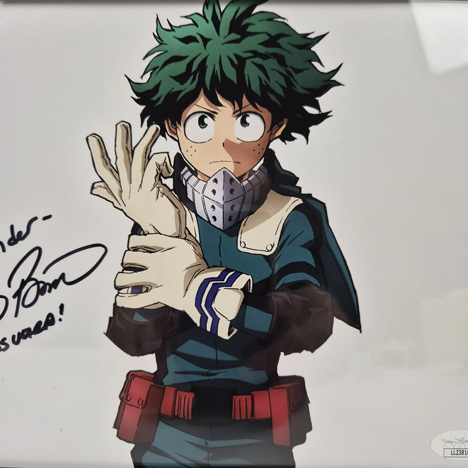 Justin Briner Signed My Hero Academia Deku 8x10 Photo JSA Plus Ultra Inscribed, изображение 4