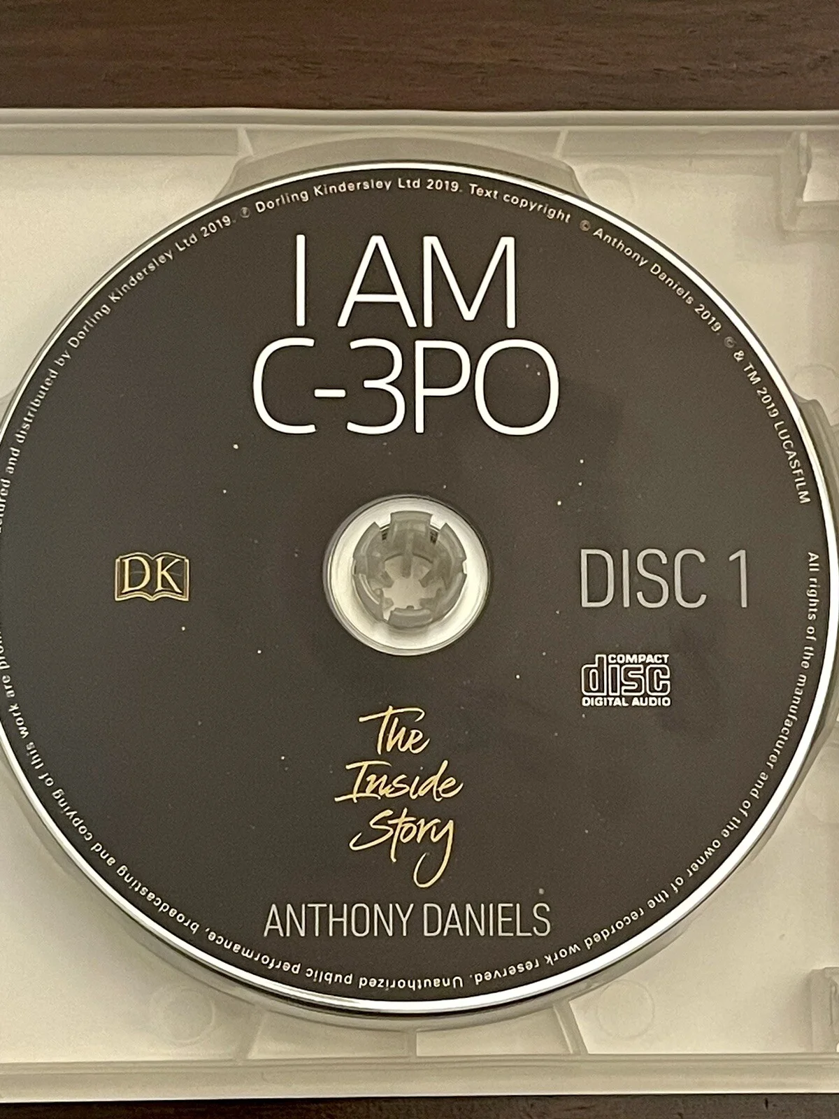 C0-30 — Anthony Daniels I Am C-3PO Star Wars Signed Autographed Audiobook JSA COA, изображение 3