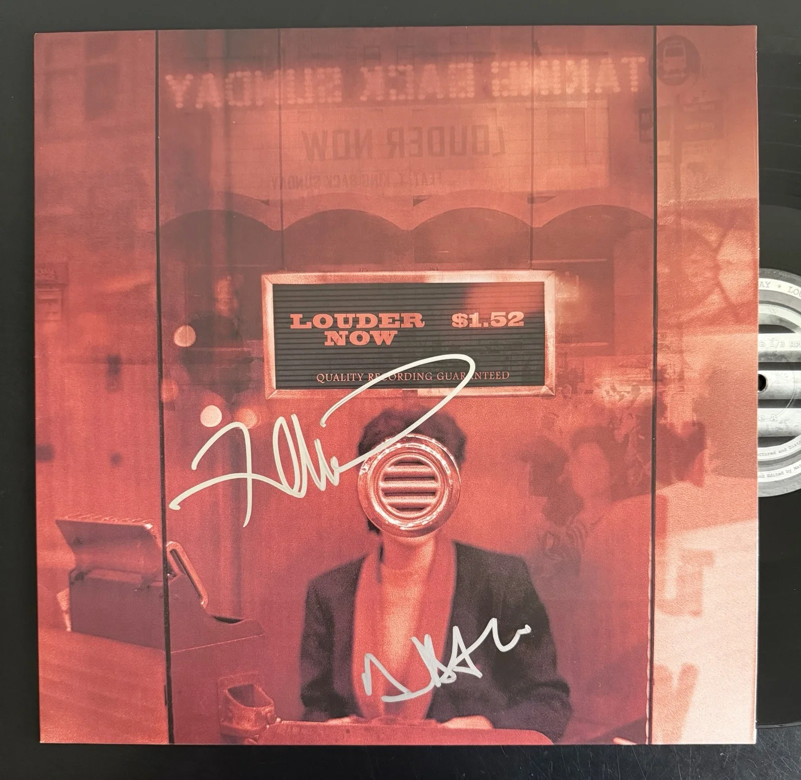 ADAM LAZZARA & FRED MASCHERINO SIGNED LOUDER NOW VINYL LP TAKING BACK SUNDAY JSA, image 2