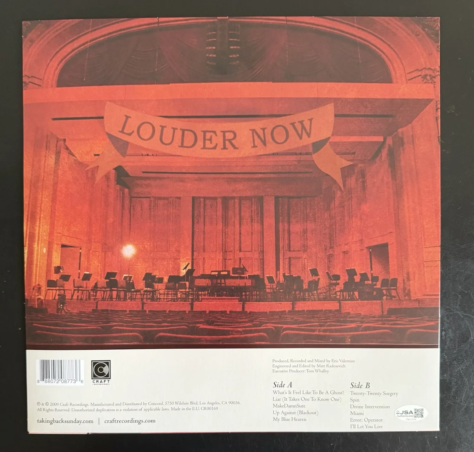 ADAM LAZZARA & FRED MASCHERINO SIGNED LOUDER NOW VINYL LP TAKING BACK SUNDAY JSA, image 4