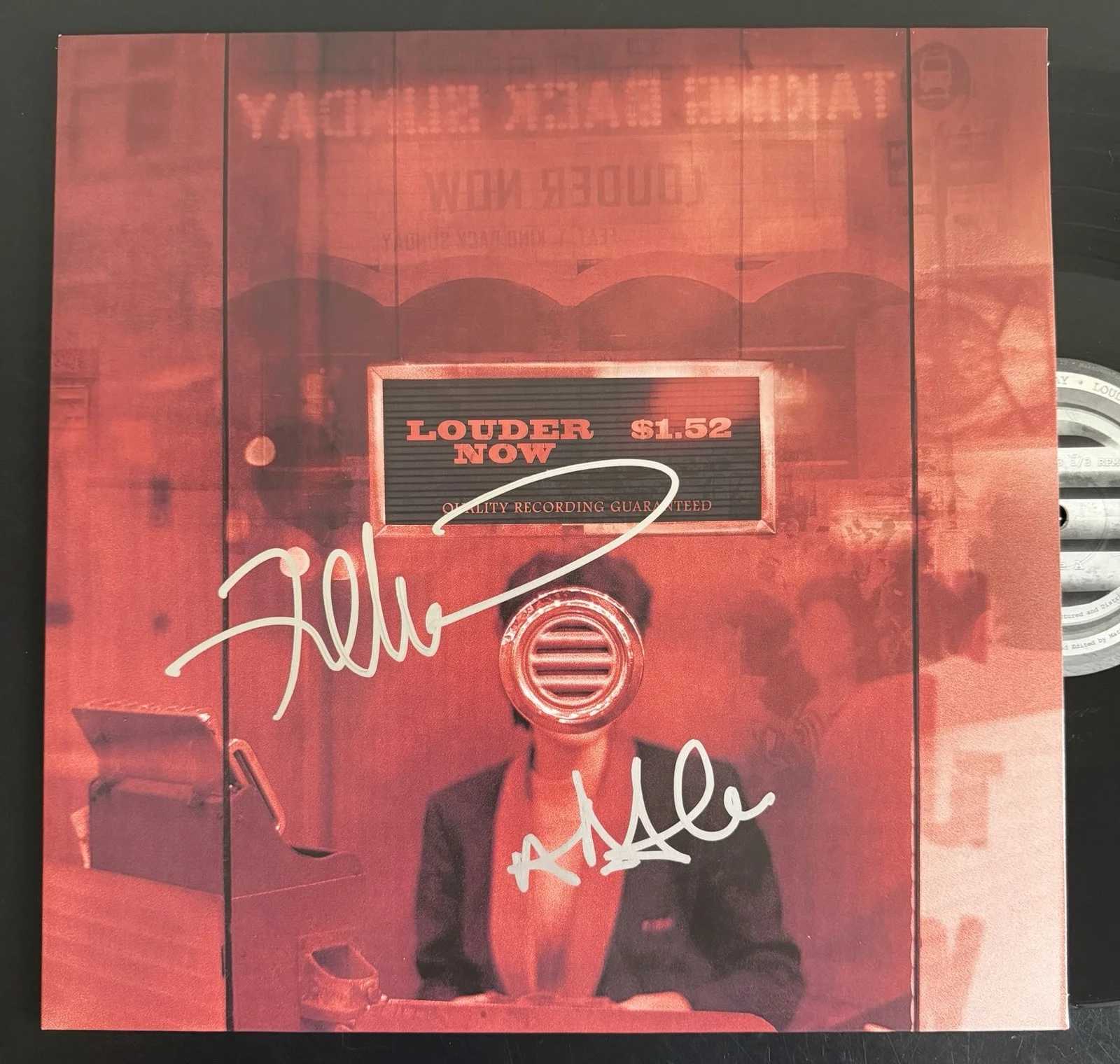ADAM LAZZARA & FRED MASCHERINO SIGNED LOUDER NOW VINYL LP TAKING BACK SUNDAY JSA, изображение 2