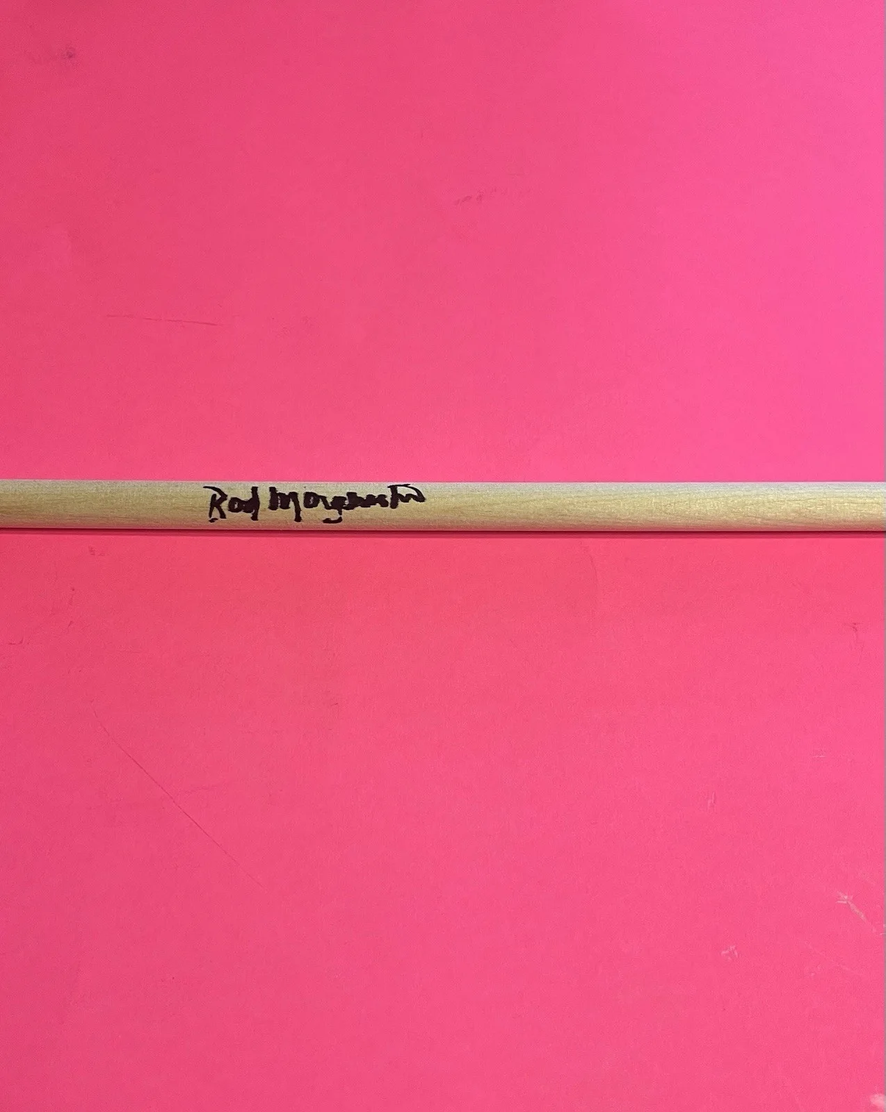 ROD MORGENSTEIN WINGER DIXIE DREGGS AUTOGRAPHED SIGNED DRUMSTICK *EXACT PROOF*, image 4