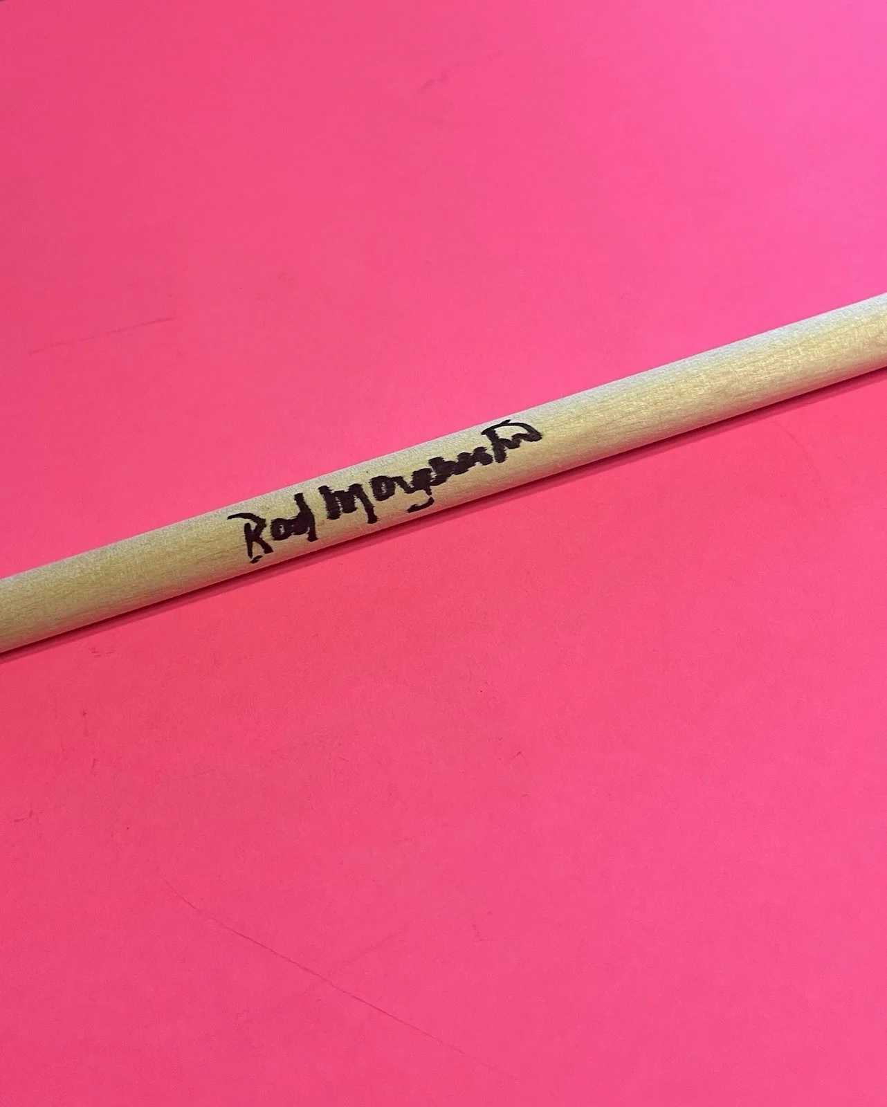 ROD MORGENSTEIN WINGER DIXIE DREGGS AUTOGRAPHED SIGNED DRUMSTICK *EXACT PROOF*, image 5