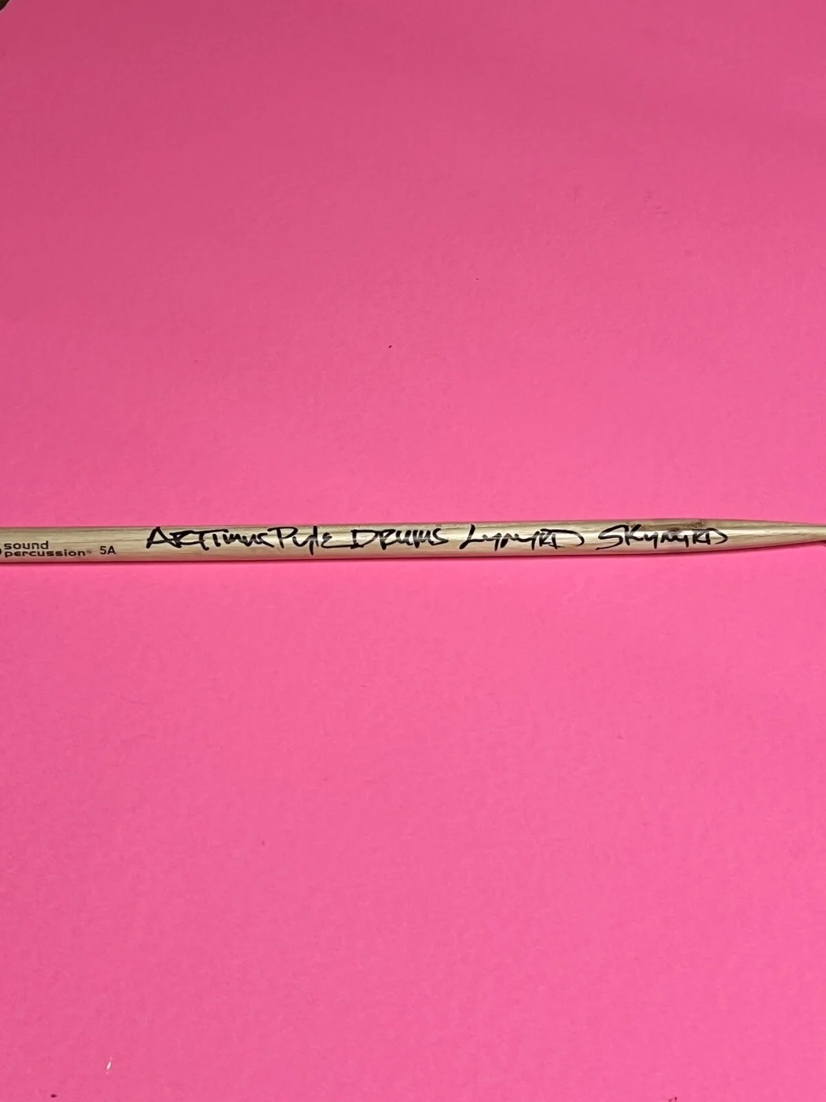 ARTIMUS PYLE LYNYRD SKYNYRD AUTOGRAPHED SIGNED DRUMSTICK *EXACT PROOF*, image 4