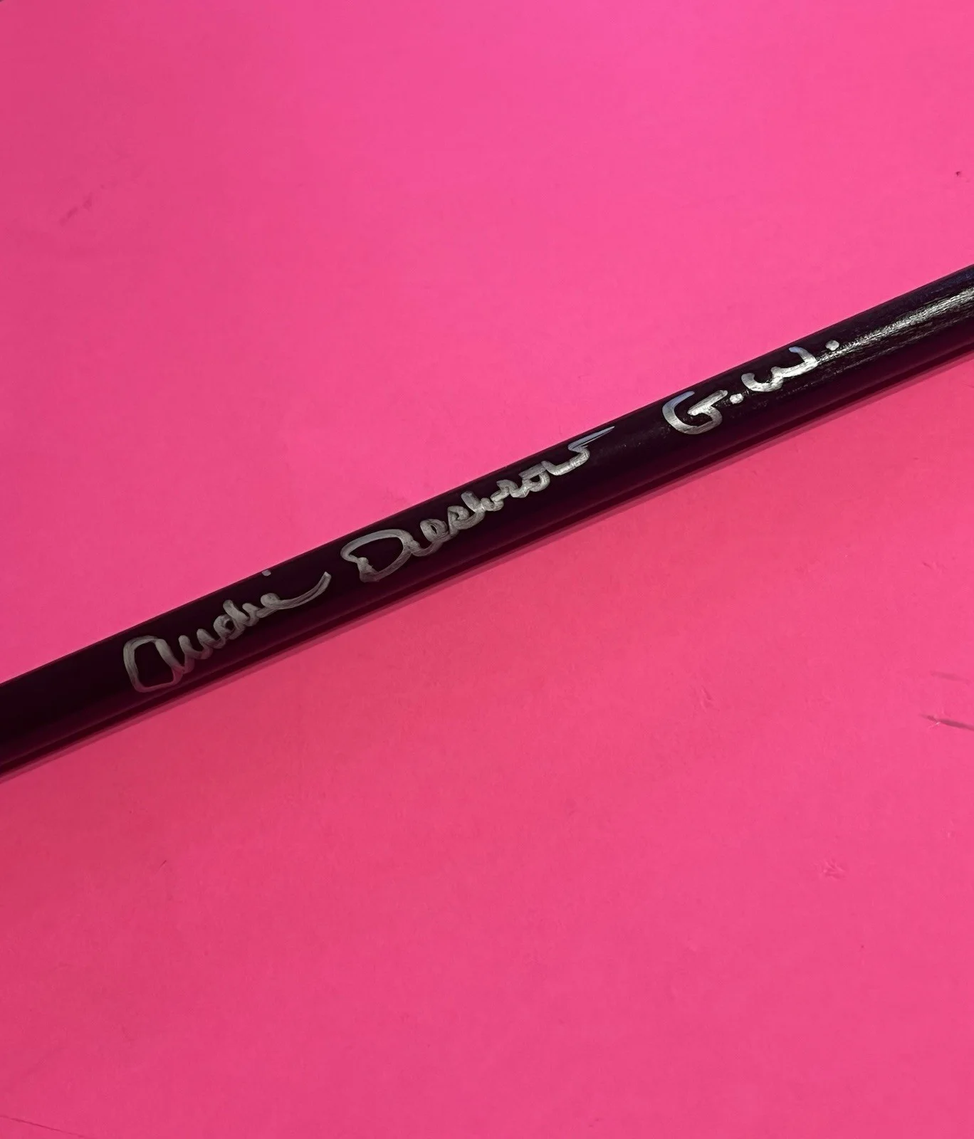 AUDIE DESBROW GREAT WHITE AUTOGRAPHED SIGNED DRUMSTICK *EXACT PROOF*, image 5