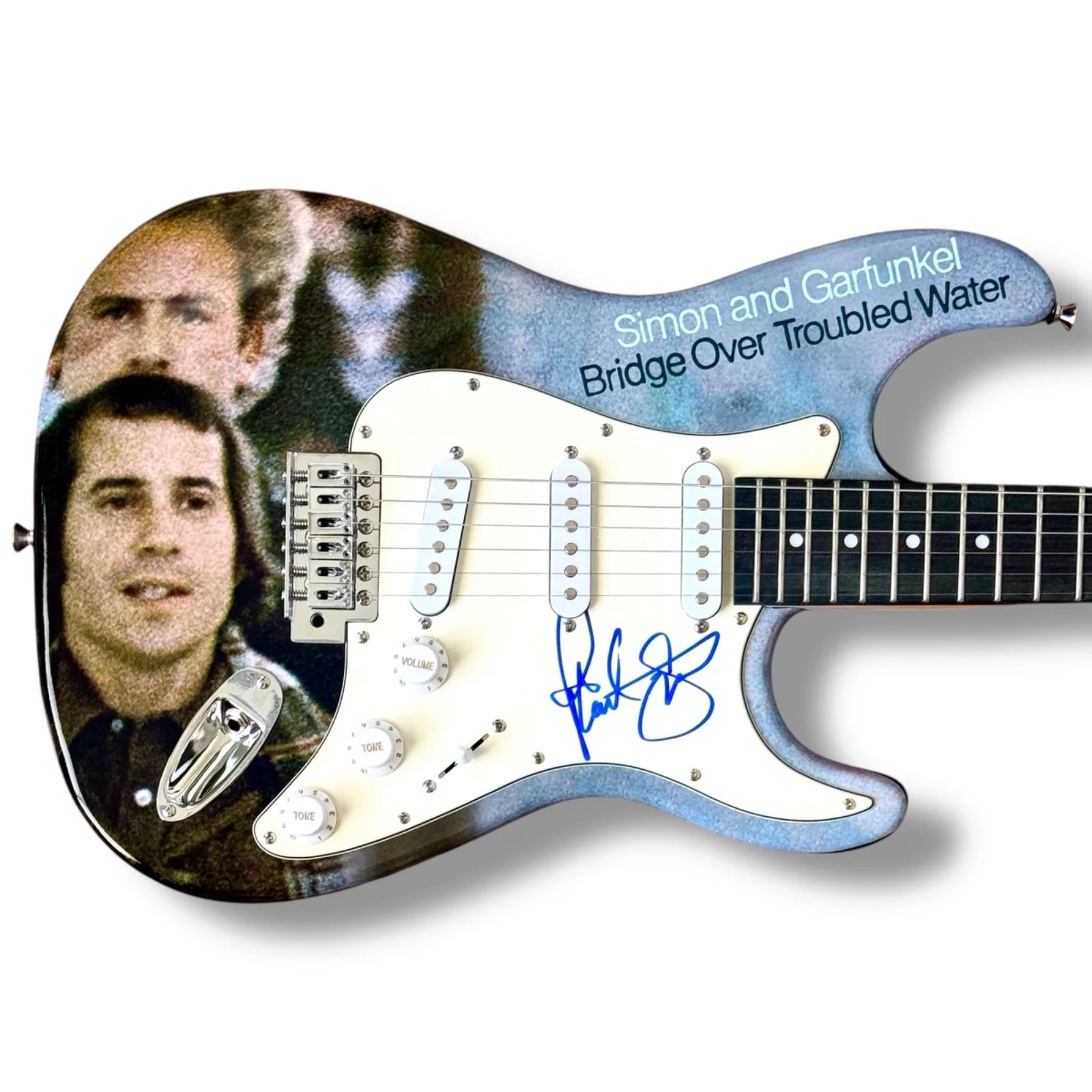 Simon & Garfunkel Signed Guitar Custom Set of 2 JSA COA Paul Simon Art Garfunkel, изображение 2