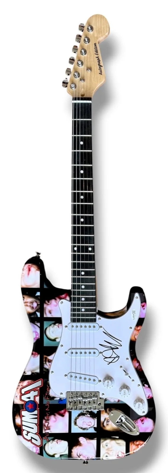 Deryck Whibley Signed Guitar Custom Graphics JSA COA Sum 41 All Killer No Filler, image 3