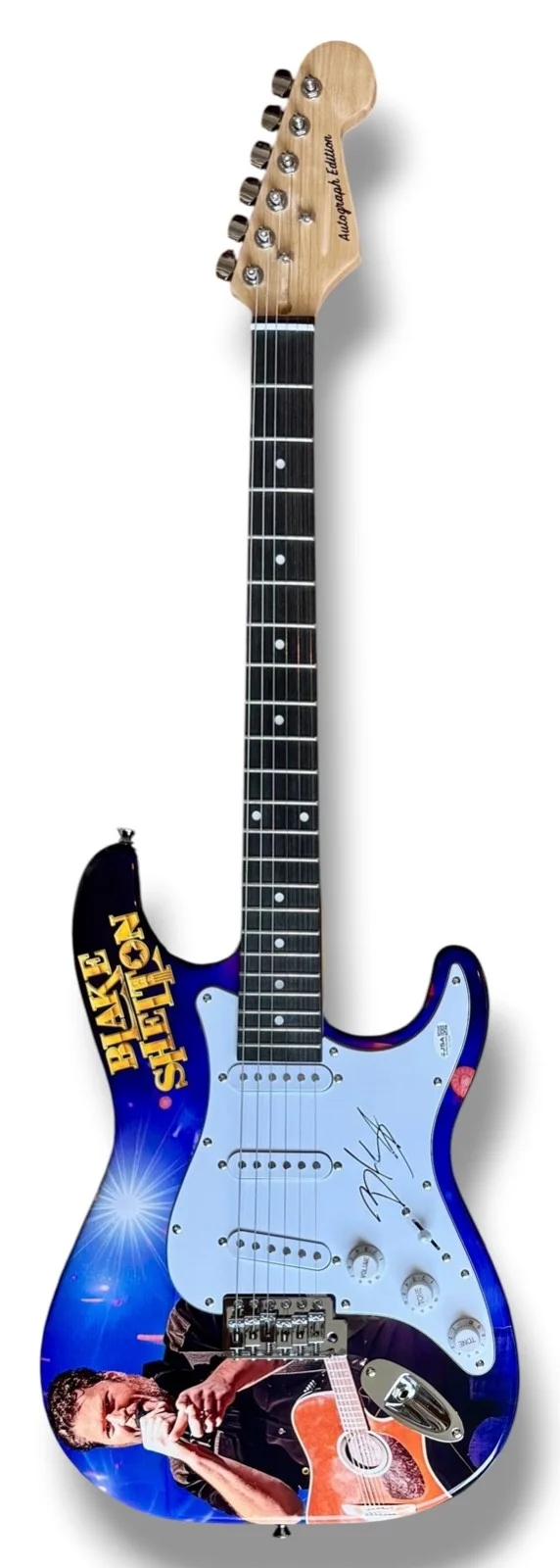 Blake Shelton Signed Guitar Custom Graphics JSA COA Gods Country God Gave Me You, image 3