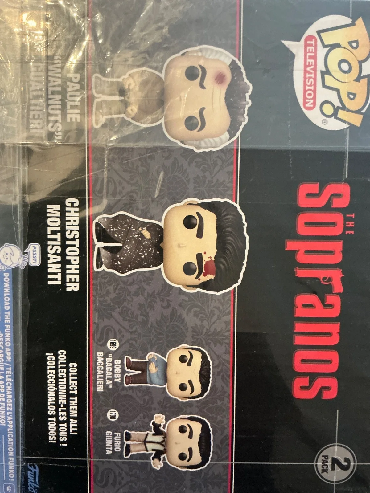 Michael Imperioli signed Paulie Walnuts and Christopher Moltisanti Funko, image 2