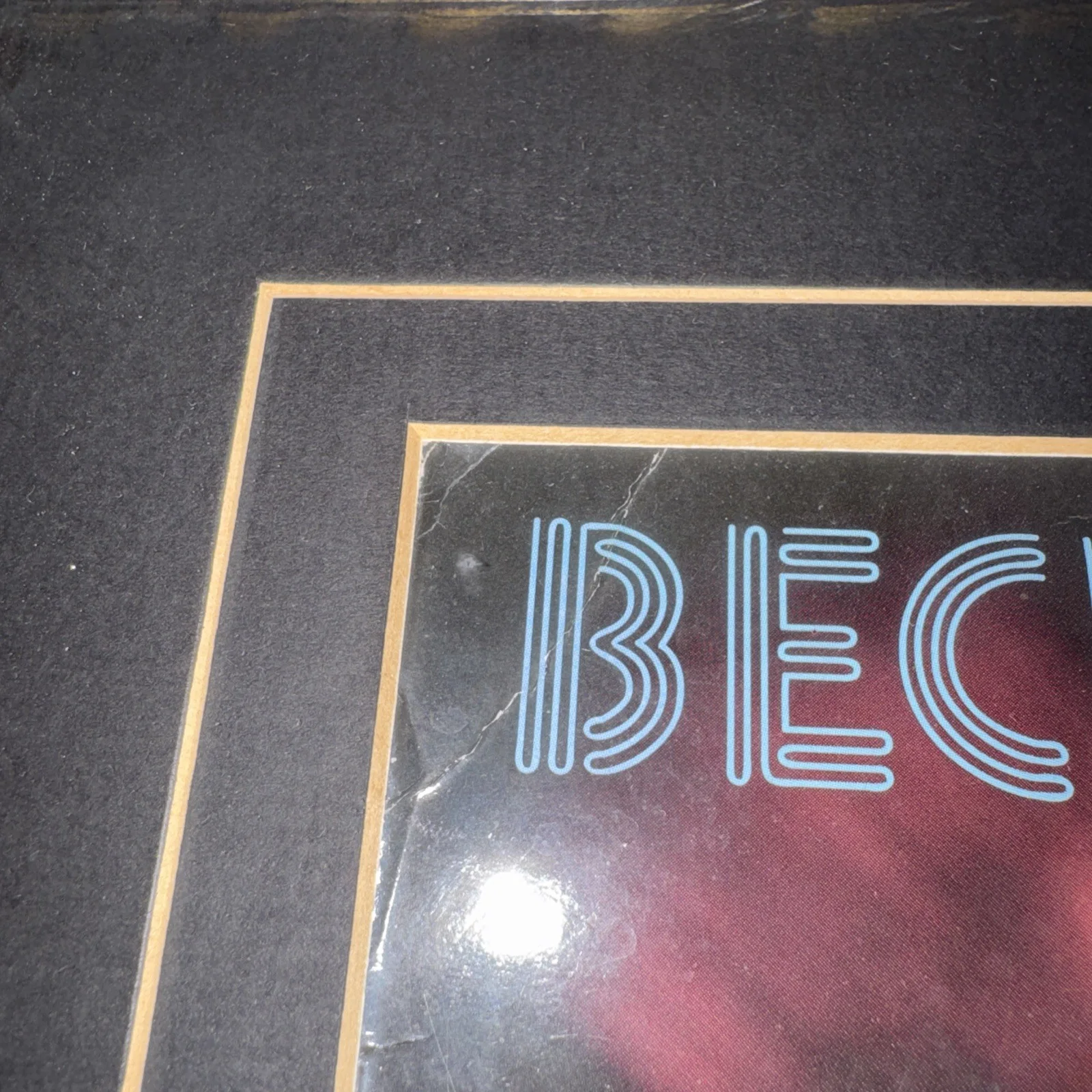 Beck Hansen Signed Vinyl Album BECK Mellow Gold With Proof With Frame, image 4