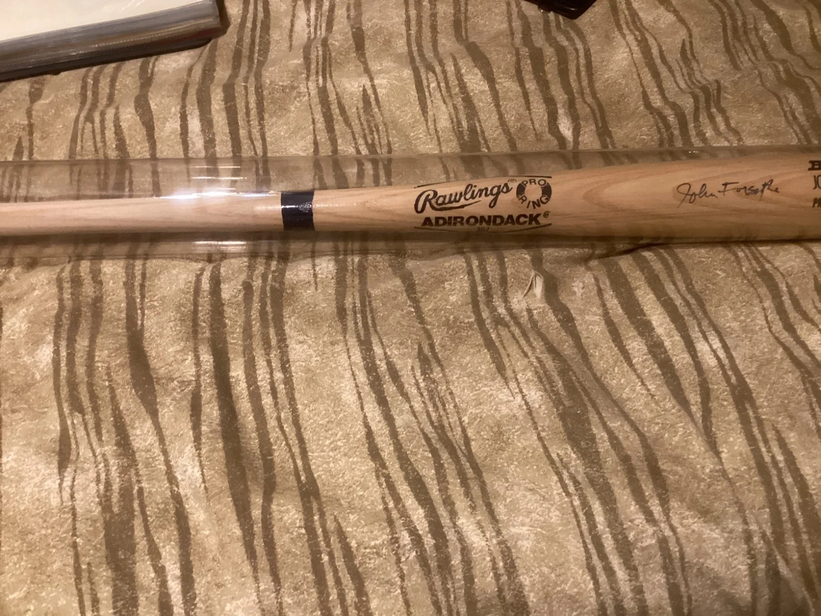 John Forsythe — Actor - John Forsythe- Signed Rawlings Big Stick Tan Baseball Bat, изображение 2