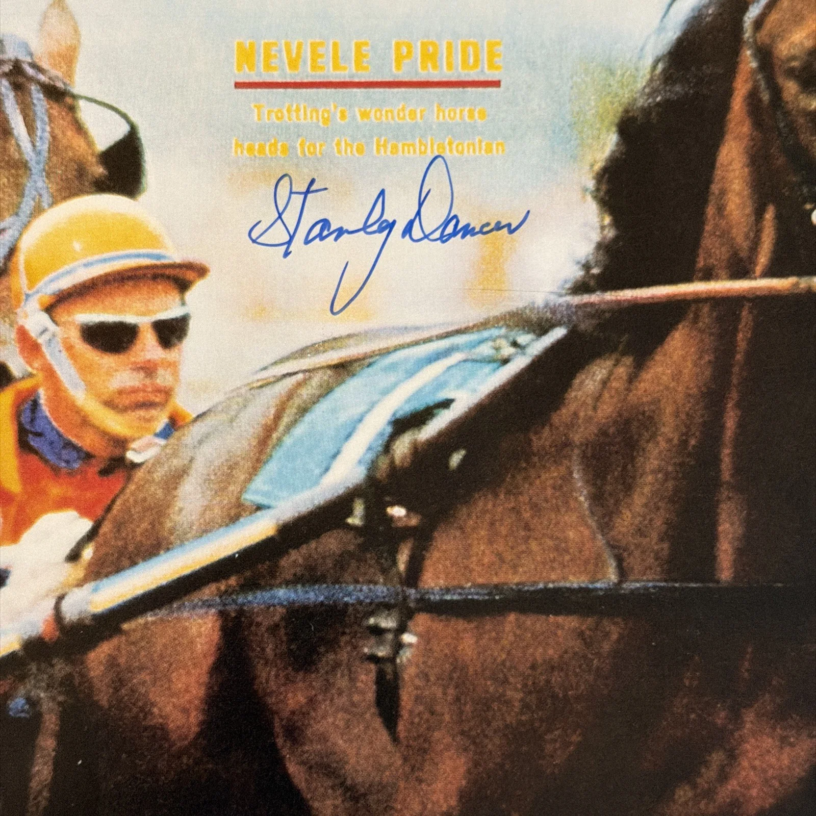 Stanley Dancer — STANLEY DANCER Signed 8x10 Color Photo Trotting Triple Crown Winner!*Ships Free*, изображение 2