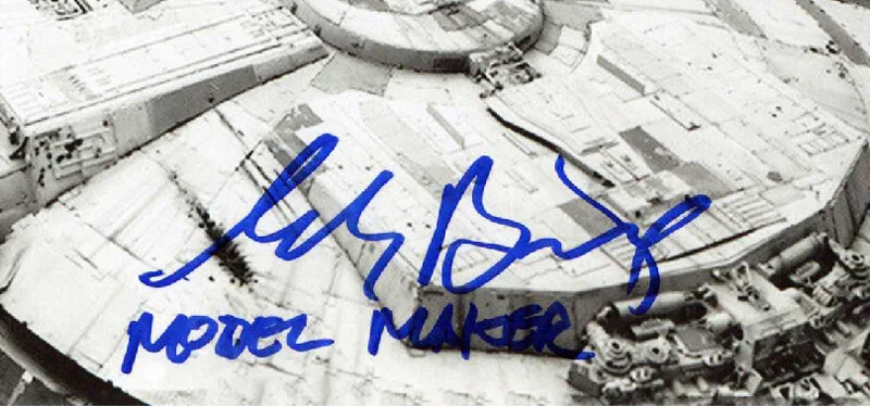 CHARLIE BAILEY SIGNED AUTOGRAPHED 11x14 PHOTO +MODEL MAKER ILM STAR WARS BECKETT, изображение 2