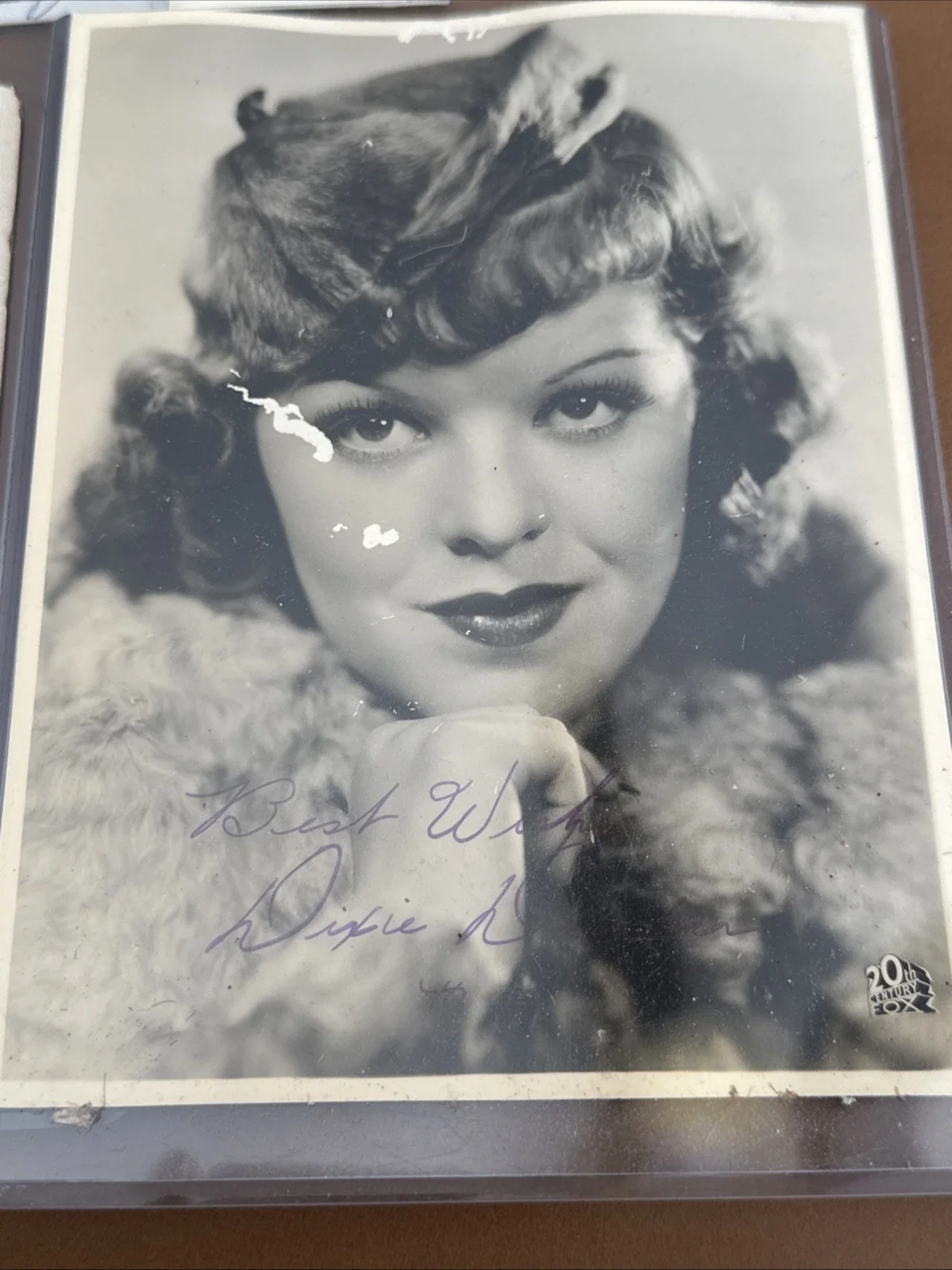 Antique Signed Hollywood Actress Lot Jane Wyman Dixie Dunbar, image 4
