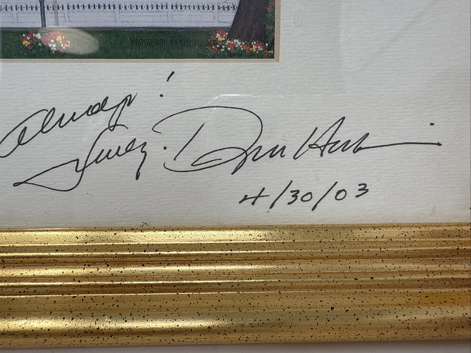 Dwayne Hickman — Dwayne Hickman Aka Dobie Gillis Framed art Print With autograph McHenry Mansion, изображение 5