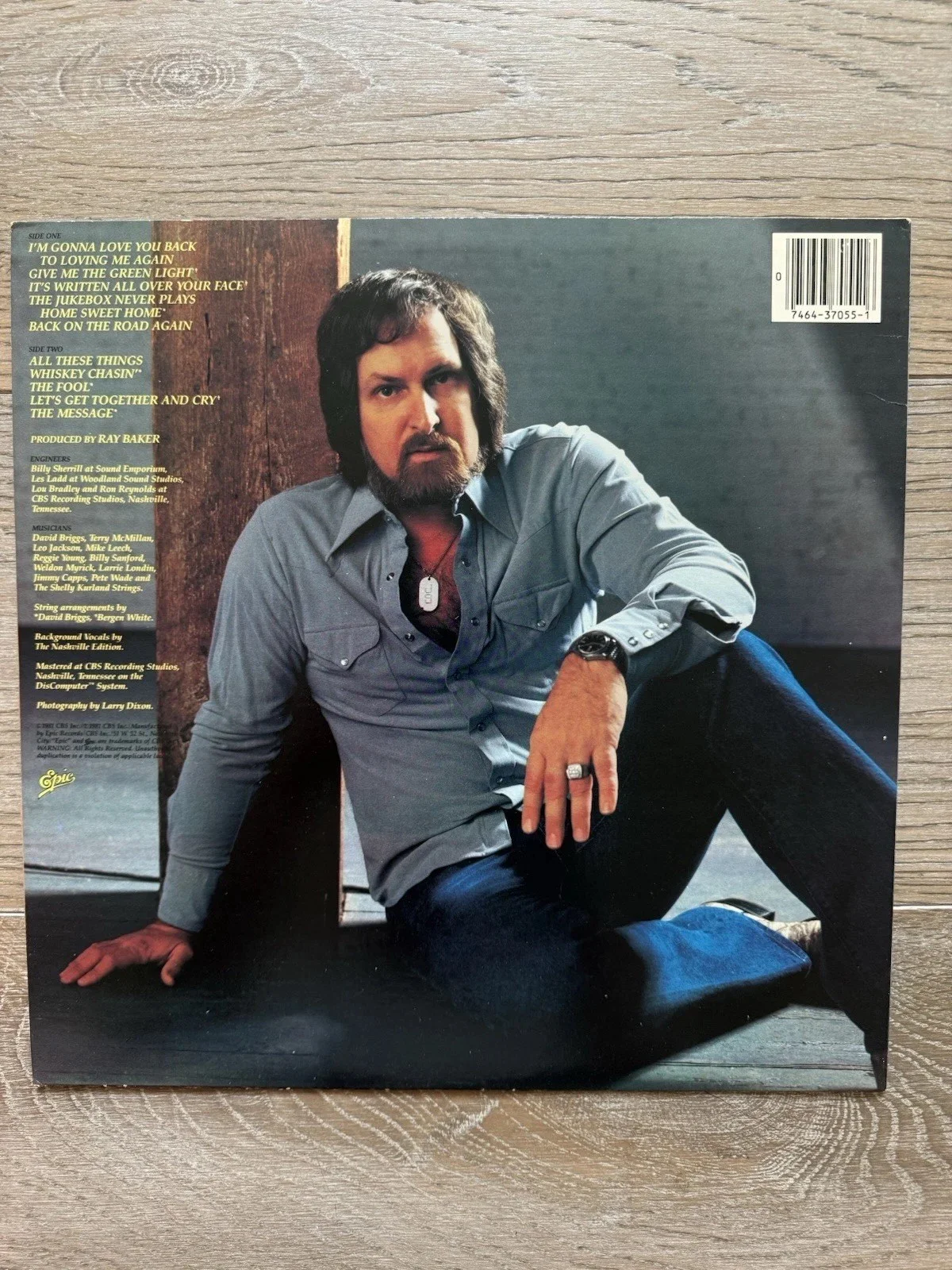 Joe Stampley autographed Epic album In Person, image 3