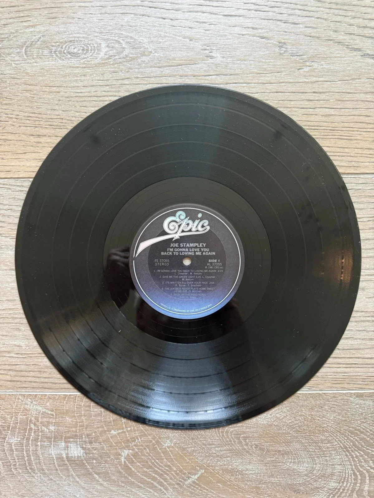Joe Stampley autographed Epic album In Person, image 4