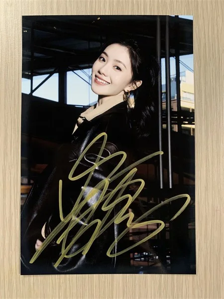 6" 刘浩存/Haocun Liu Hand Signed Autographed Photo Autographs Collection Original, изображение 2
