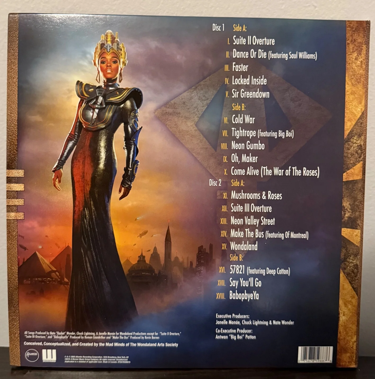 Janelle Monae signed The Archandroid 12" lp album COLOR VINYL PHOTO PROOF, изображение 3