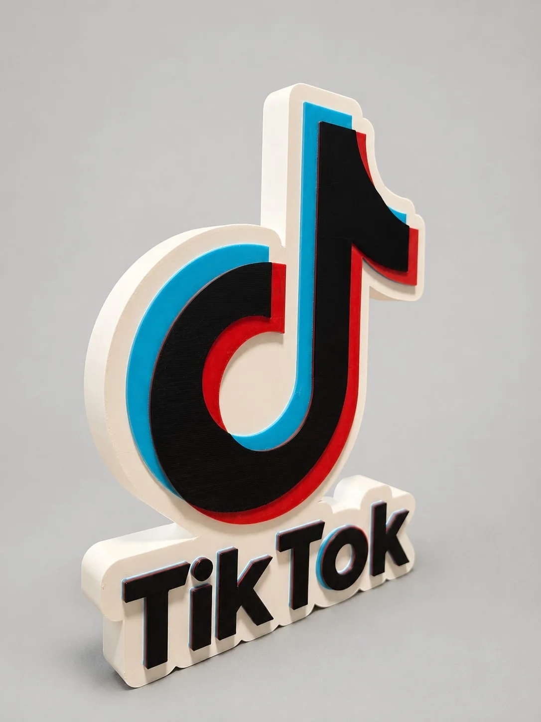 TikTok Inspired 3D Plaque Sign – Wall Mounted or Freestanding Display, изображение 4