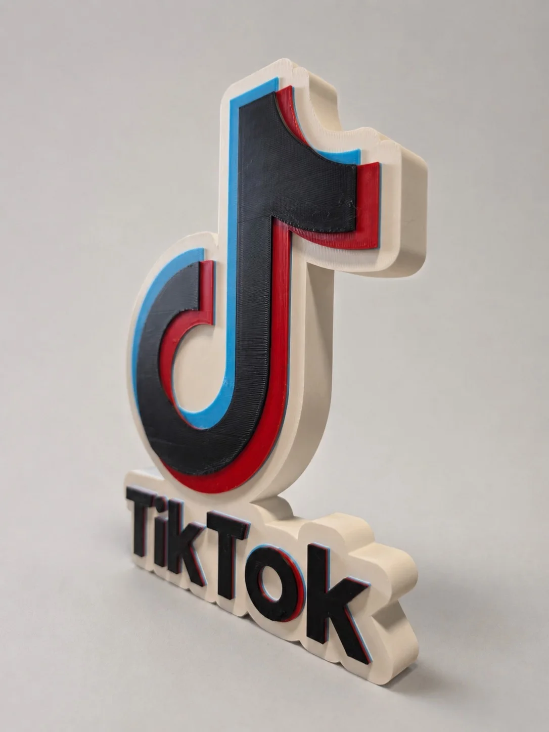 TikTok Inspired 3D Plaque Sign – Wall Mounted or Freestanding Display, изображение 5