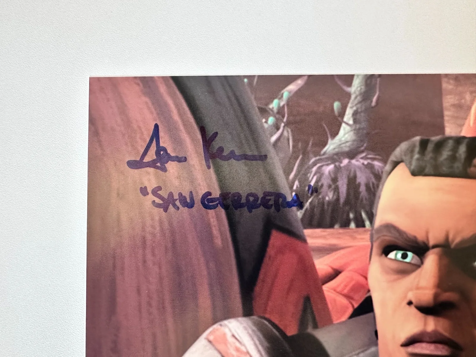 Andrew Kishino — Andrew Kishino Signed 8x10 Star Wars: The Clone Wars Saw Gerrera Autograph, изображение 2
