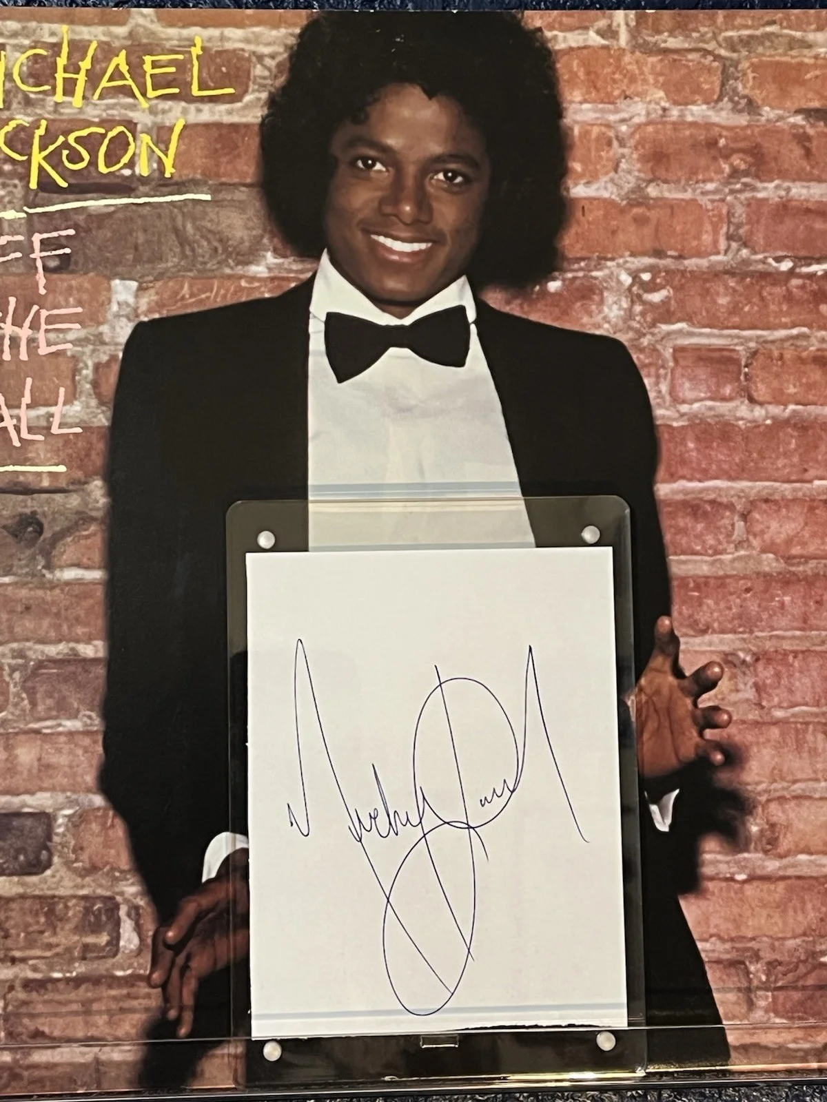 PRISTINE MICHAEL JACKSON SIGNED REAL EPP COA CUT "OFF THE WALL" ALBUM AUTOGRAPH!, image 5