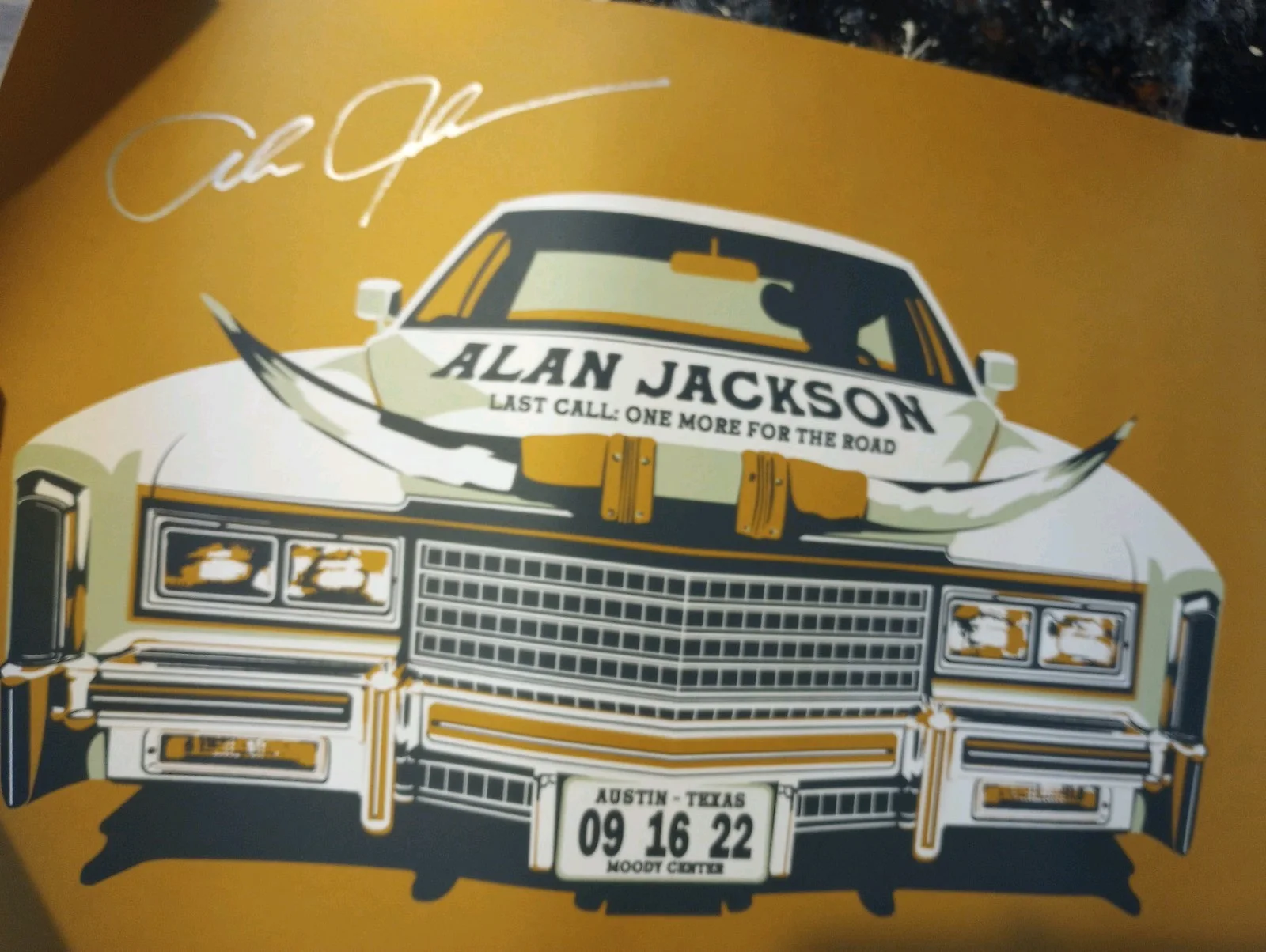 Alan Jackson Signed Autographed 18X24 Poster 2022 Austin TX Authentic, image 2