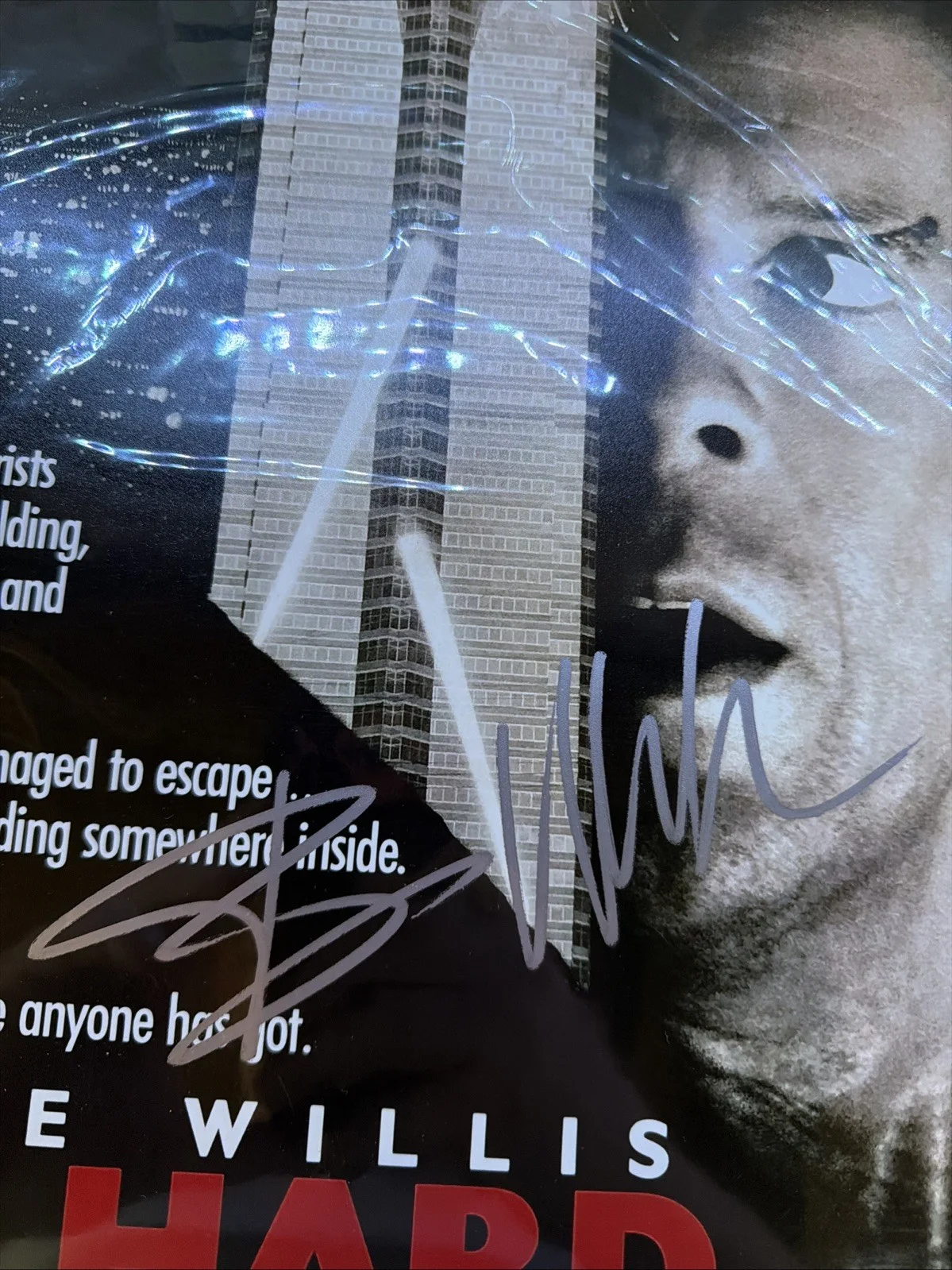 Bruce Willis — Bruce Willis Signed Die Hard 11x17 Poster Photo Autograph COA, изображение 2