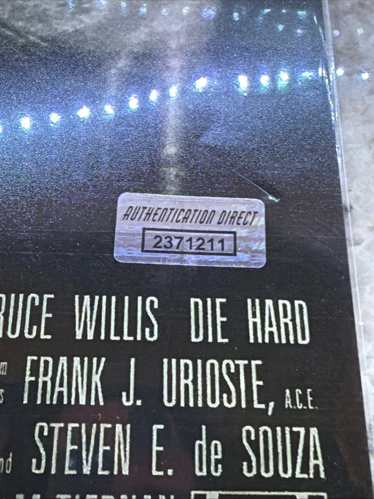 Bruce Willis — Bruce Willis Signed Die Hard 11x17 Poster Photo Autograph COA, изображение 3