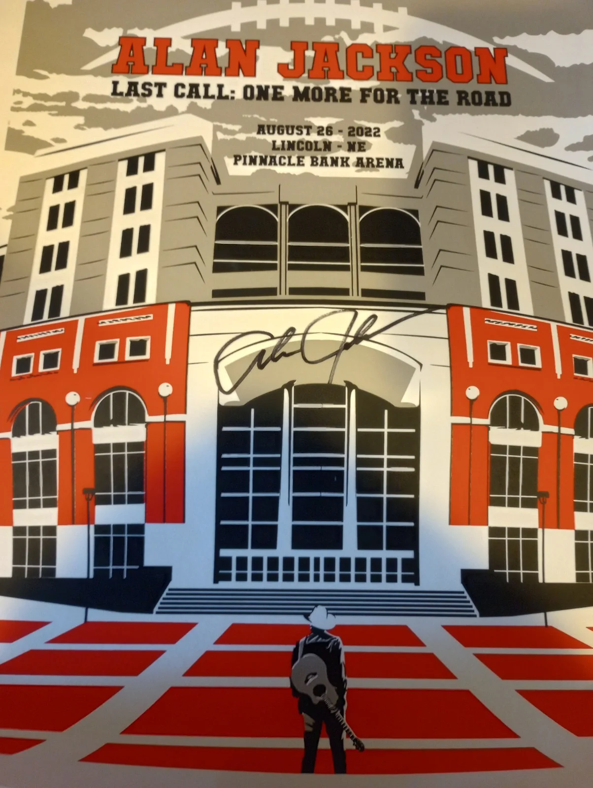 Alan Jackson Signed Autographed 18X24 Poster 2022 Lincoln, NE Authentic, image 2
